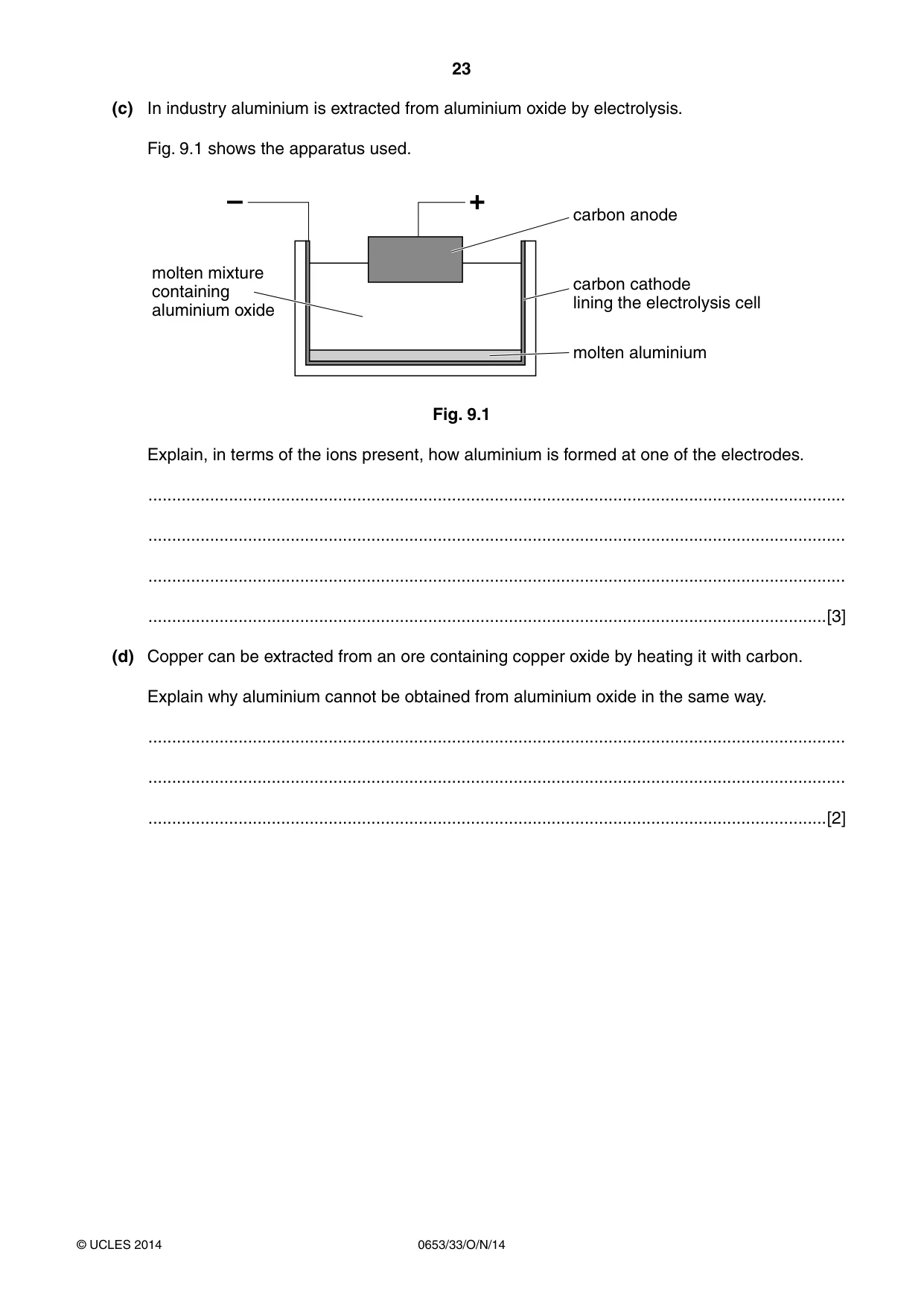Cambridge IGCSE Science - Combined 0653 2014 Oct/Nov Paper 3 · Variant 3 question paper, page 23 of 24