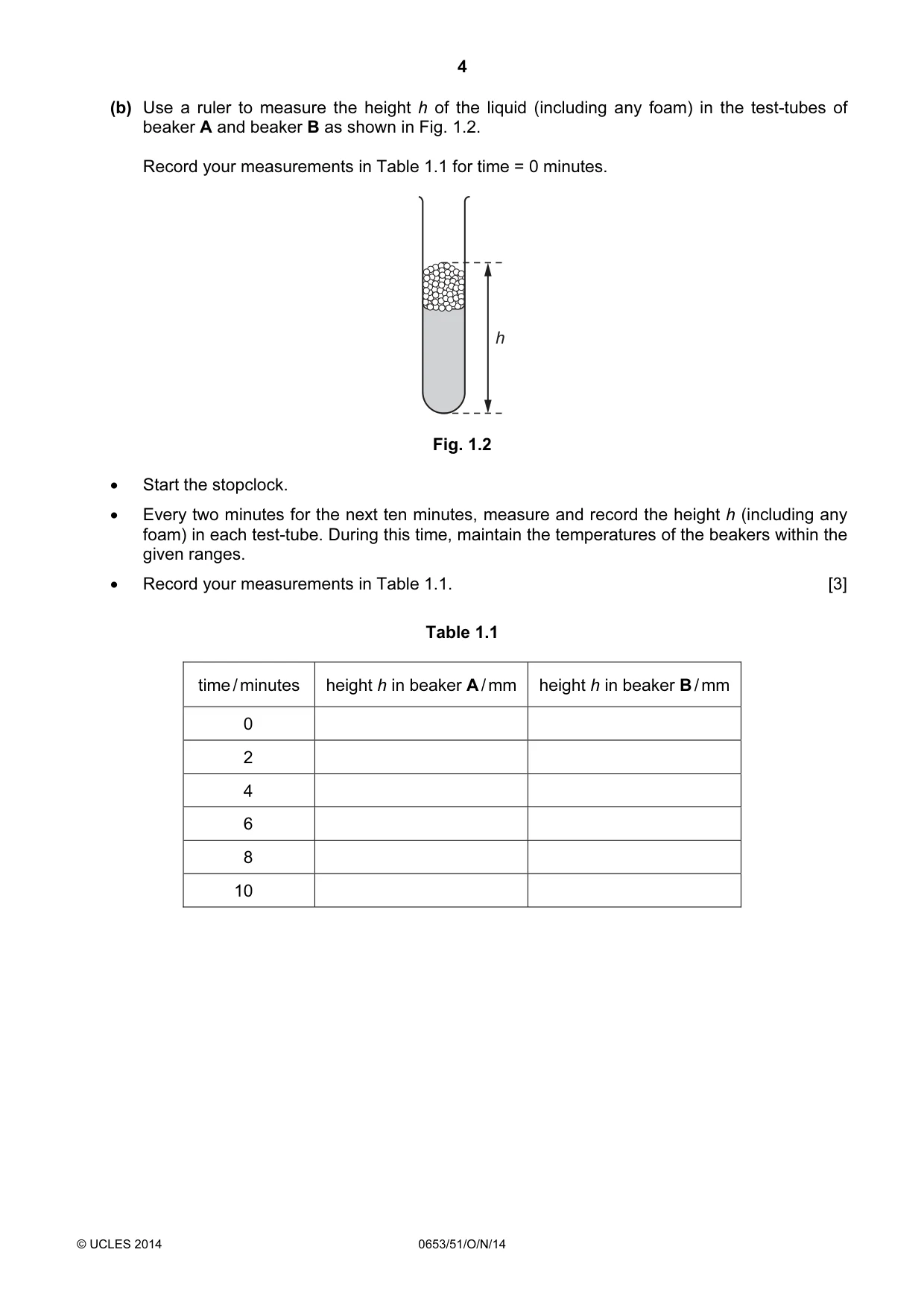 Cambridge IGCSE Science - Combined 0653 2014 Oct/Nov Paper 5 · Variant 1 question paper, page 4 of 12