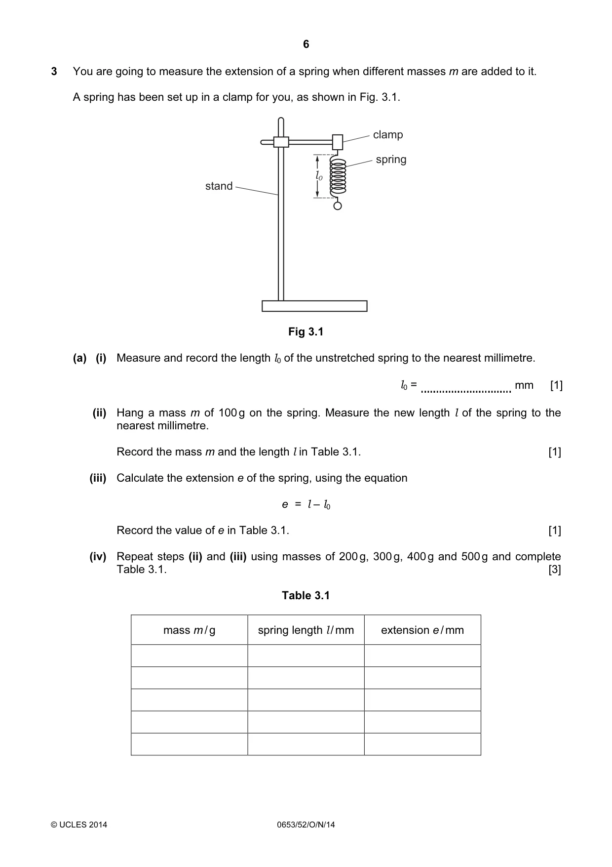 Cambridge IGCSE Science - Combined 0653 2014 Oct/Nov Paper 5 · Variant 2 question paper, page 6 of 8
