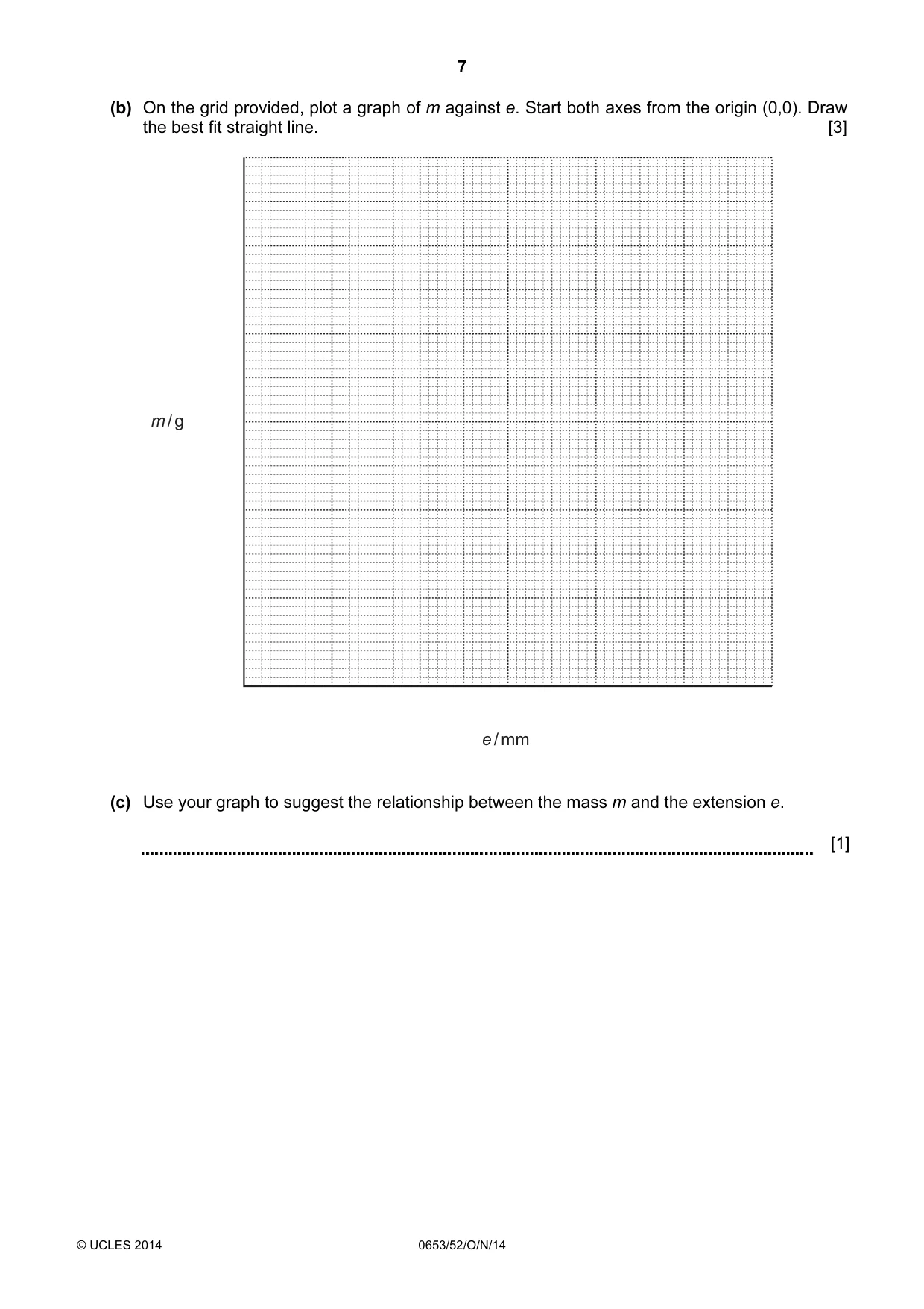 Cambridge IGCSE Science - Combined 0653 2014 Oct/Nov Paper 5 · Variant 2 question paper, page 7 of 8