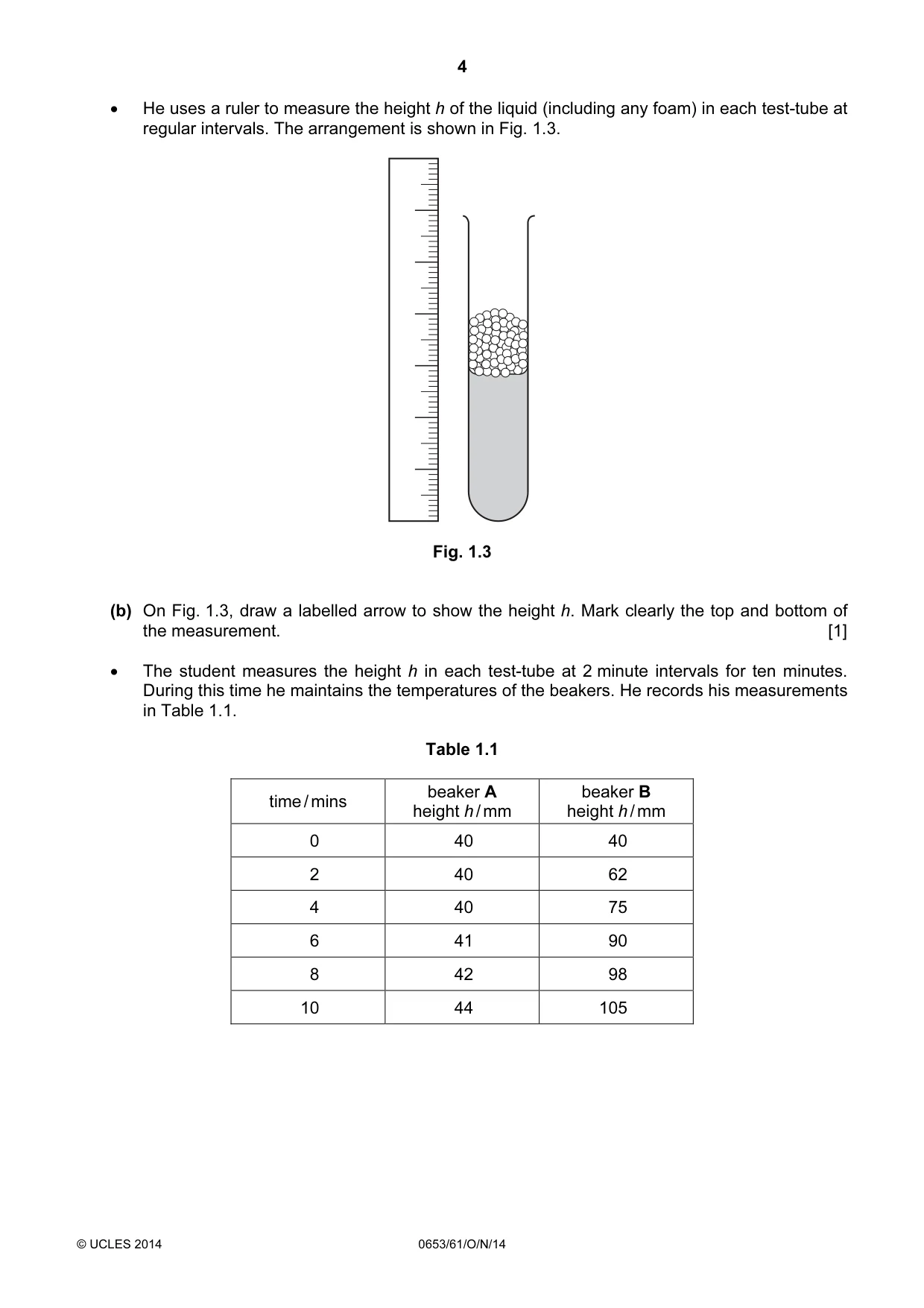 Cambridge IGCSE Science - Combined 0653 2014 Oct/Nov Paper 6 · Variant 1 question paper, page 4 of 24