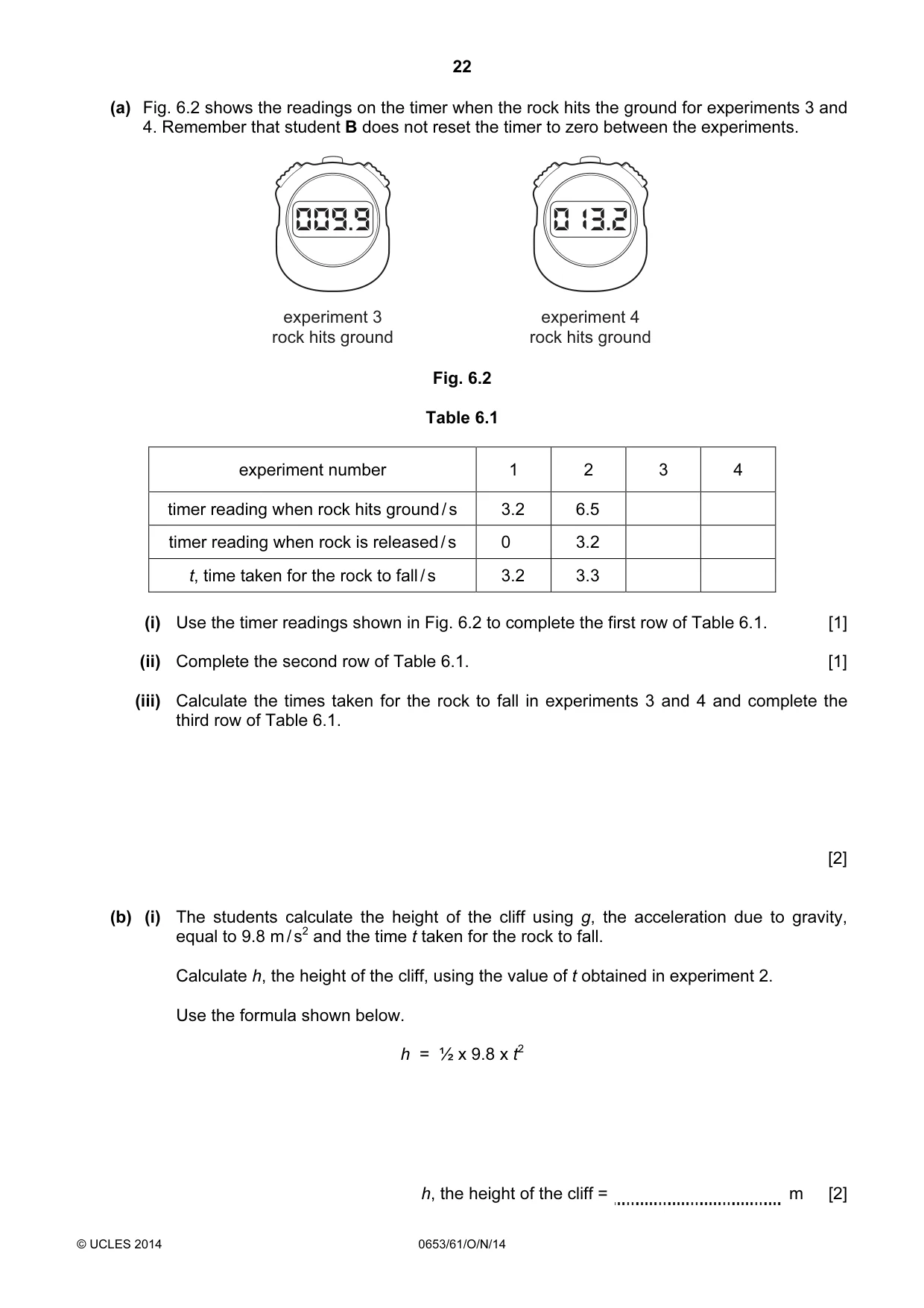 Cambridge IGCSE Science - Combined 0653 2014 Oct/Nov Paper 6 · Variant 1 question paper, page 22 of 24