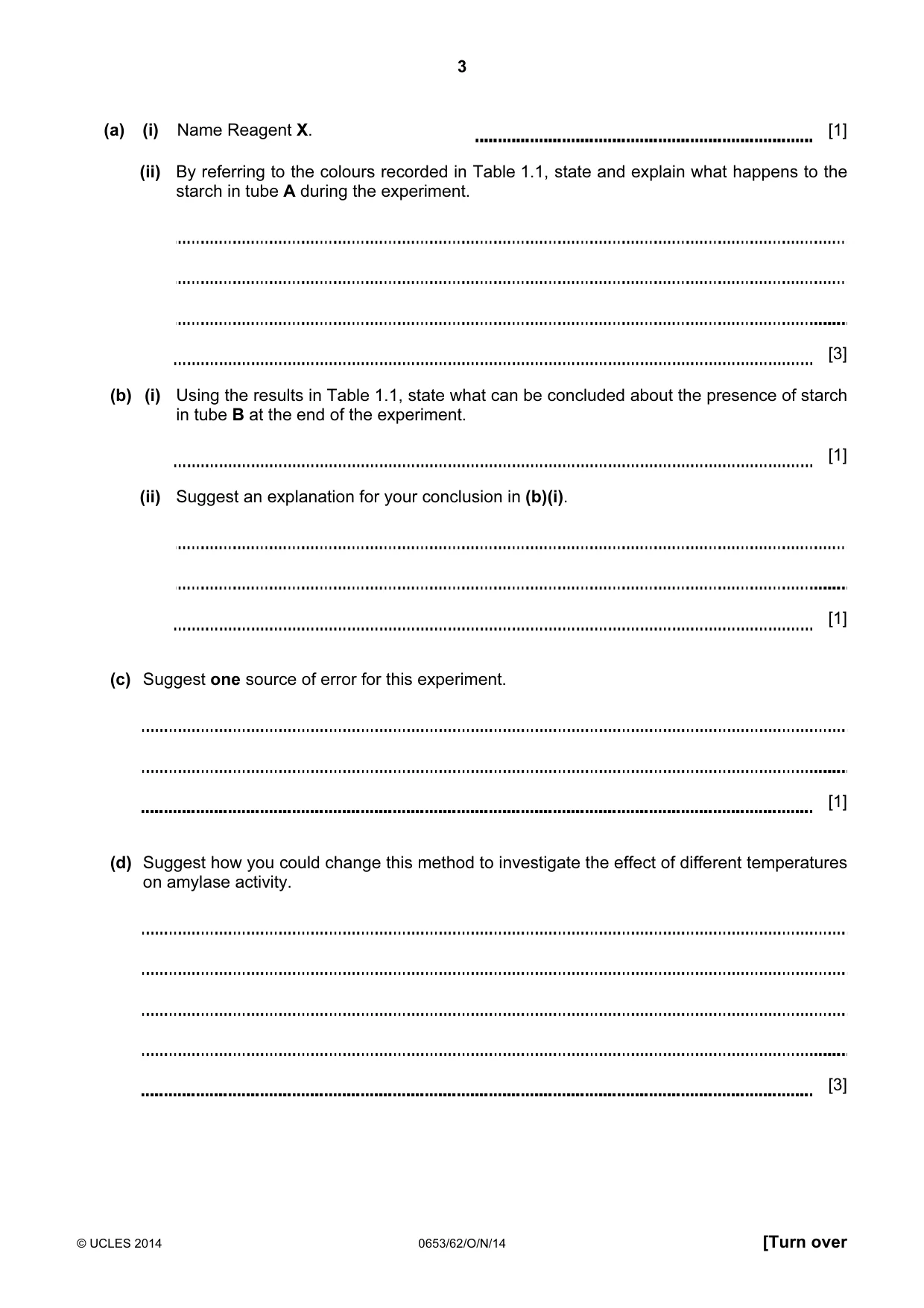 Cambridge IGCSE Science - Combined 0653 2014 Oct/Nov Paper 6 · Variant 2 question paper, page 3 of 16