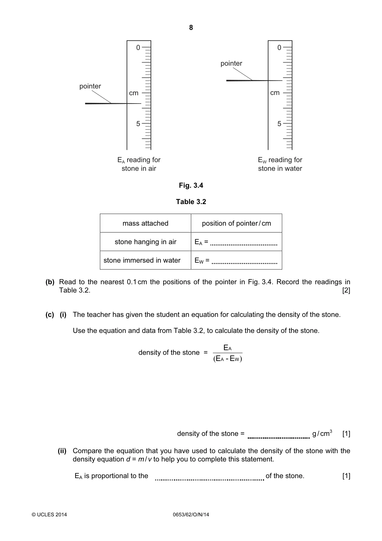 Cambridge IGCSE Science - Combined 0653 2014 Oct/Nov Paper 6 · Variant 2 question paper, page 8 of 16