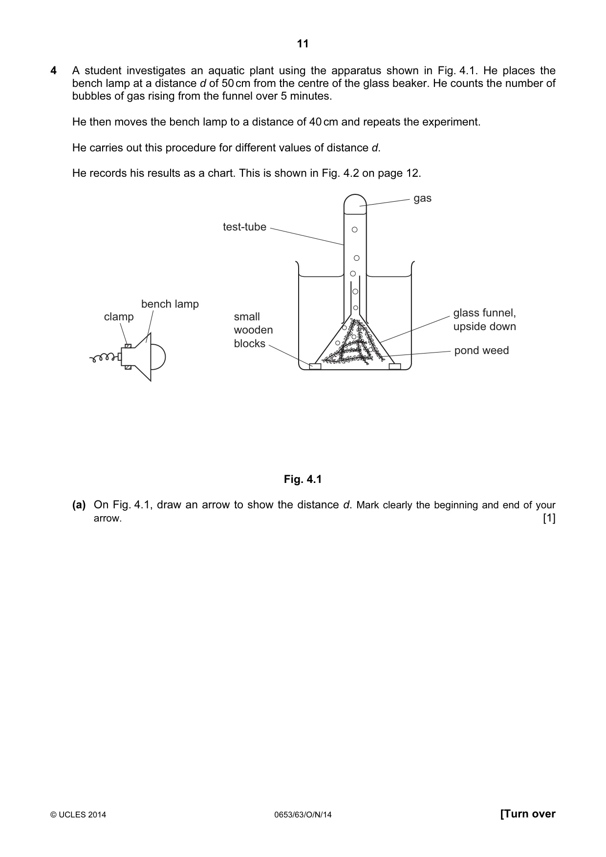 Cambridge IGCSE Science - Combined 0653 2014 Oct/Nov Paper 6 · Variant 3 question paper, page 11 of 20