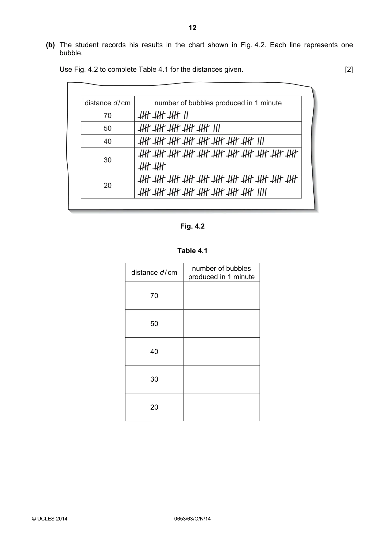 Cambridge IGCSE Science - Combined 0653 2014 Oct/Nov Paper 6 · Variant 3 question paper, page 12 of 20