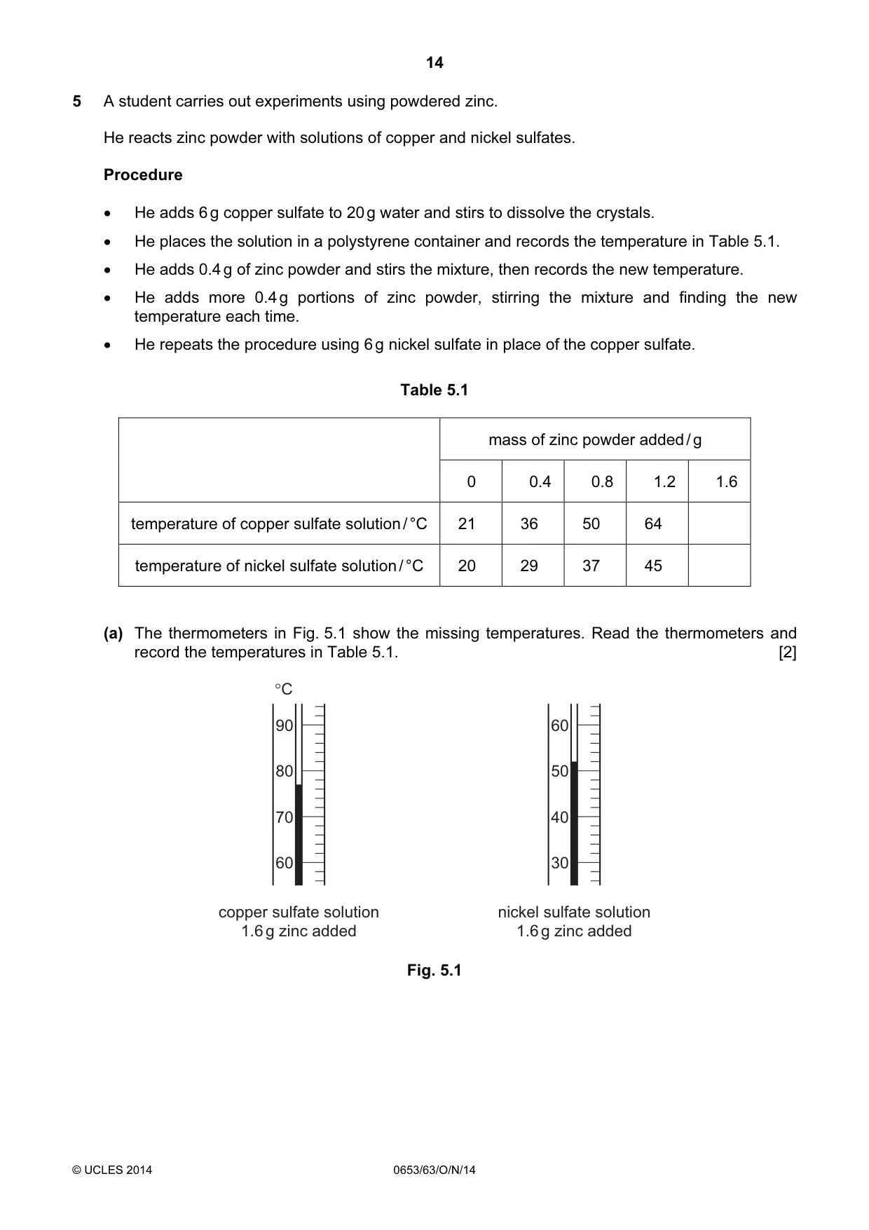 Cambridge IGCSE Science - Combined 0653 2014 Oct/Nov Paper 6 · Variant 3 question paper, page 14 of 20