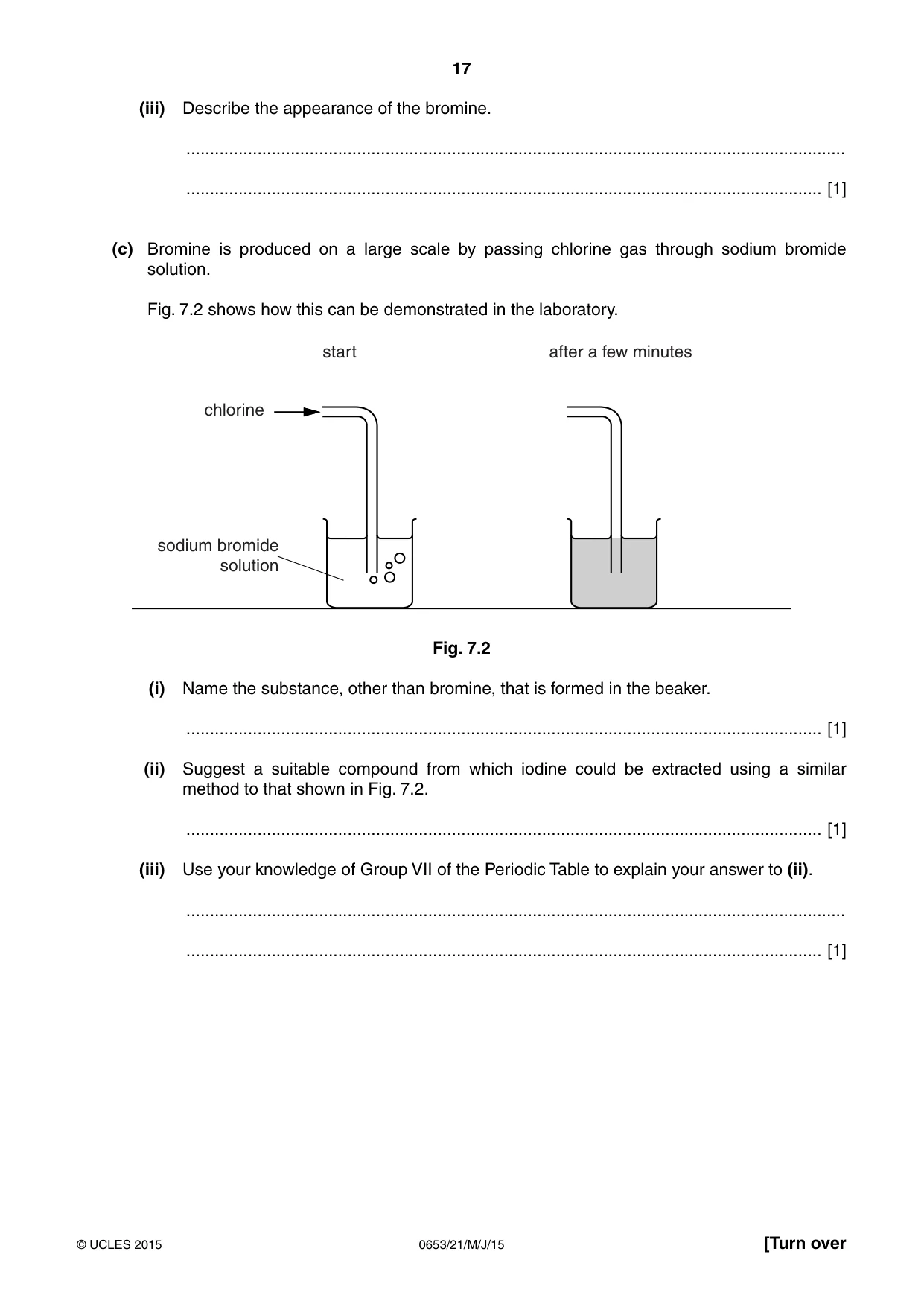 Cambridge IGCSE Science - Combined 0653 2015 May/June Paper 2 · Variant 1 question paper, page 17 of 24