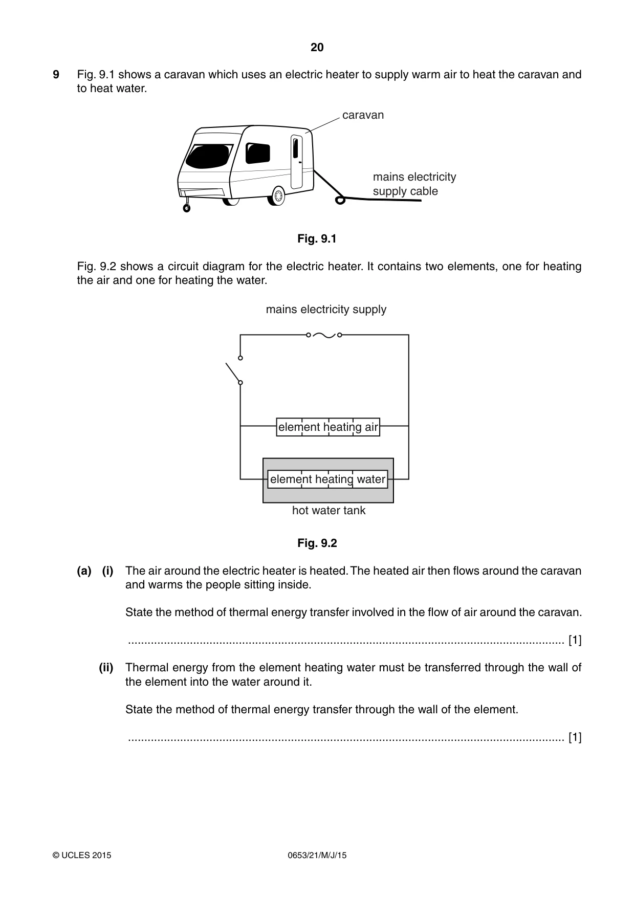 Cambridge IGCSE Science - Combined 0653 2015 May/June Paper 2 · Variant 1 question paper, page 20 of 24