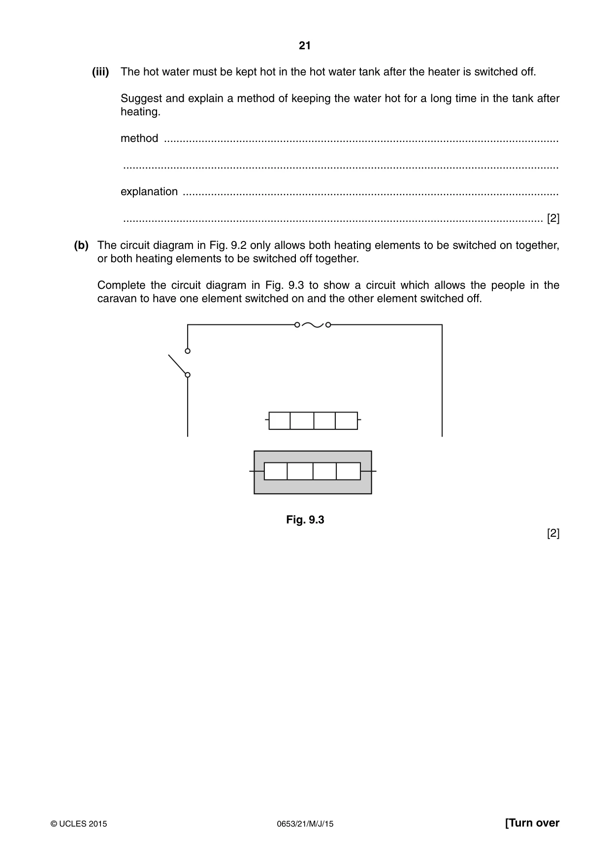 Cambridge IGCSE Science - Combined 0653 2015 May/June Paper 2 · Variant 1 question paper, page 21 of 24