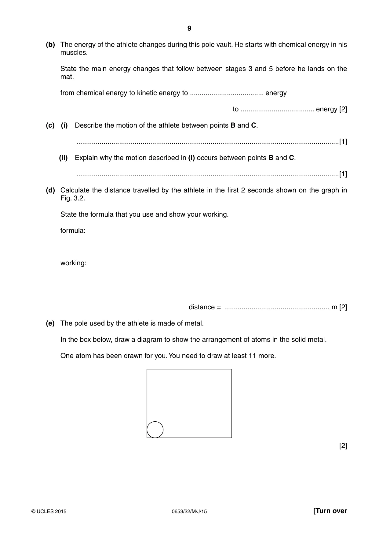 Cambridge IGCSE Science - Combined 0653 2015 May/June Paper 2 · Variant 2 question paper, page 9 of 24