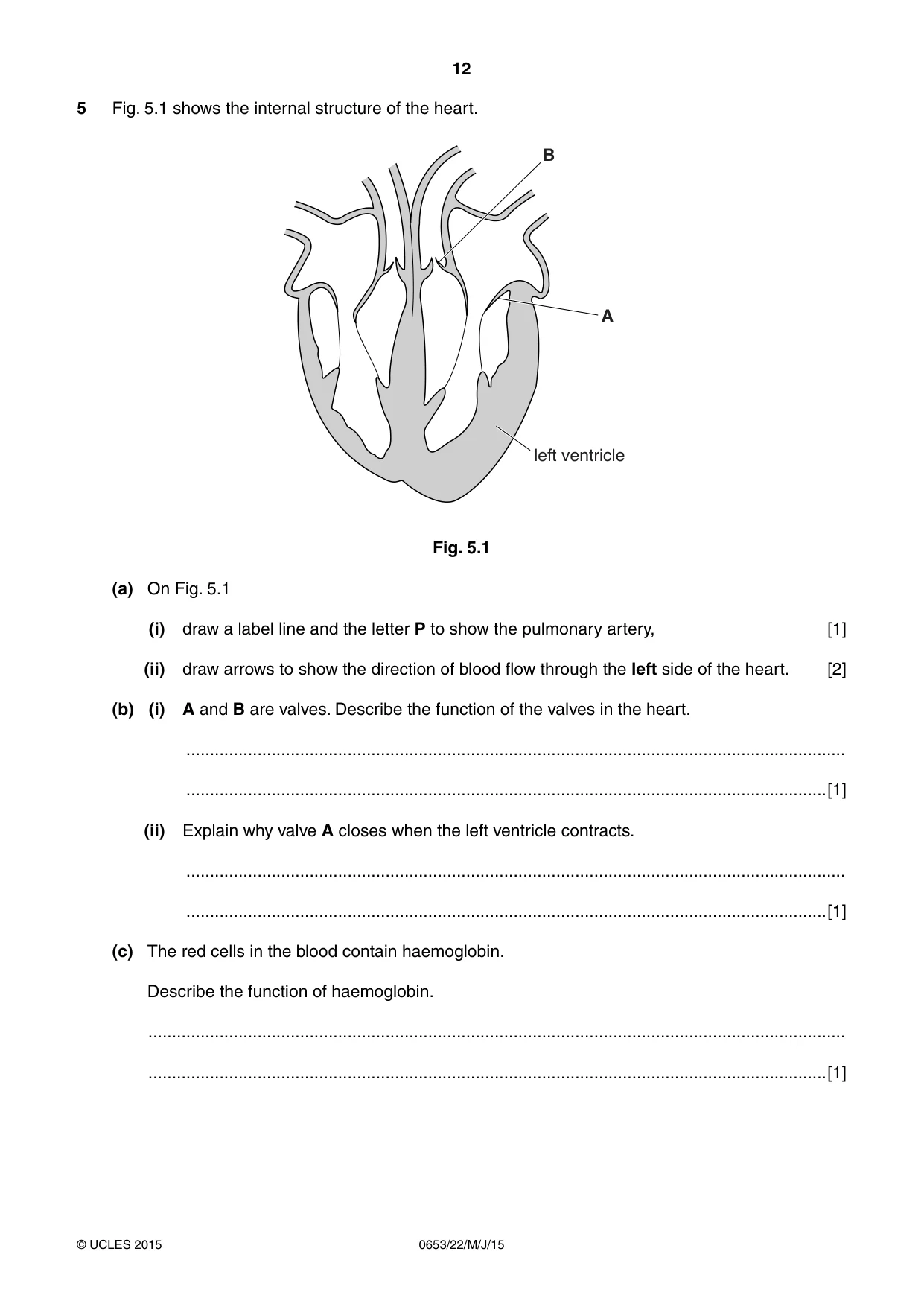 Cambridge IGCSE Science - Combined 0653 2015 May/June Paper 2 · Variant 2 question paper, page 12 of 24