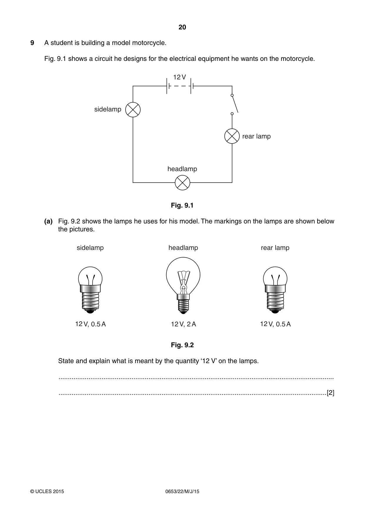 Cambridge IGCSE Science - Combined 0653 2015 May/June Paper 2 · Variant 2 question paper, page 20 of 24