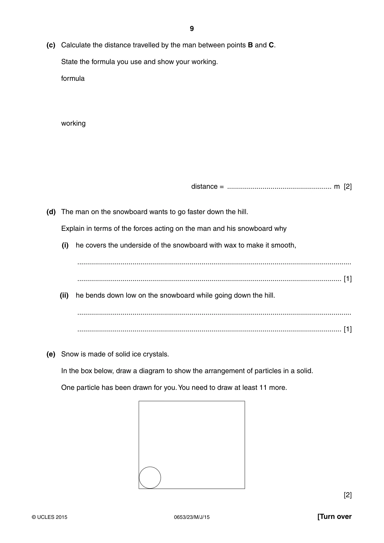 Cambridge IGCSE Science - Combined 0653 2015 May/June Paper 2 · Variant 3 question paper, page 9 of 24