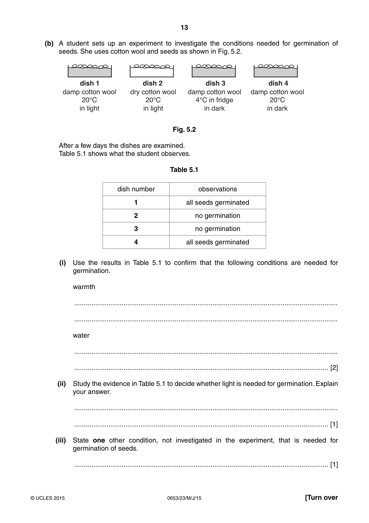 Cambridge IGCSE Science - Combined 0653 2015 May/June Paper 2 · Variant 3 question paper, page 13 of 24