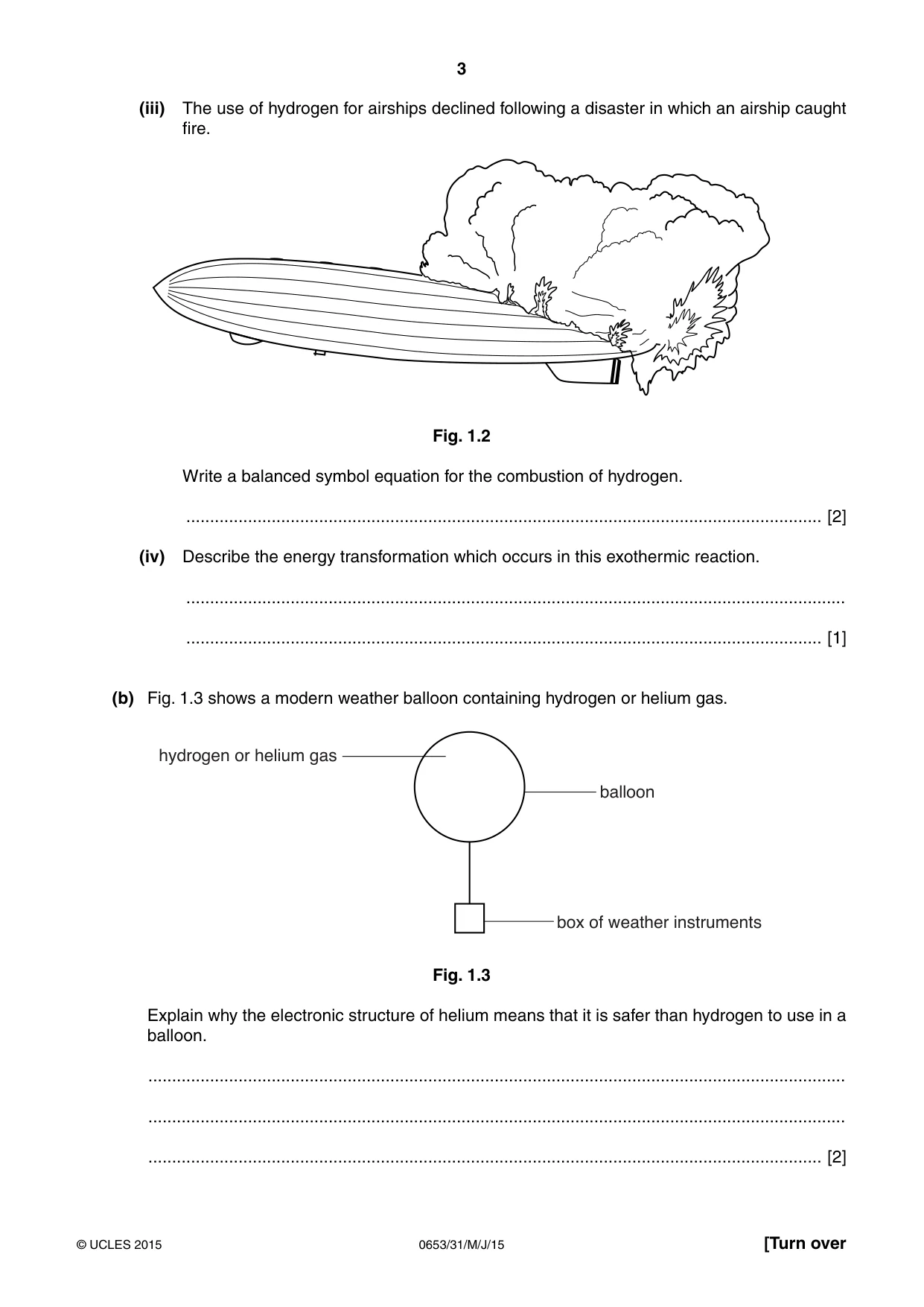 Cambridge IGCSE Science - Combined 0653 2015 May/June Paper 3 · Variant 1 question paper, page 3 of 20