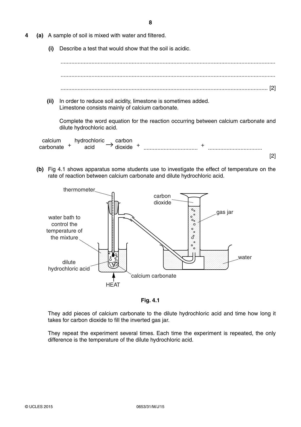 Cambridge IGCSE Science - Combined 0653 2015 May/June Paper 3 · Variant 1 question paper, page 8 of 20