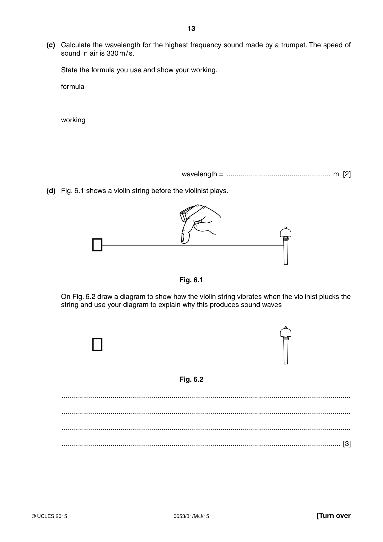 Cambridge IGCSE Science - Combined 0653 2015 May/June Paper 3 · Variant 1 question paper, page 13 of 20