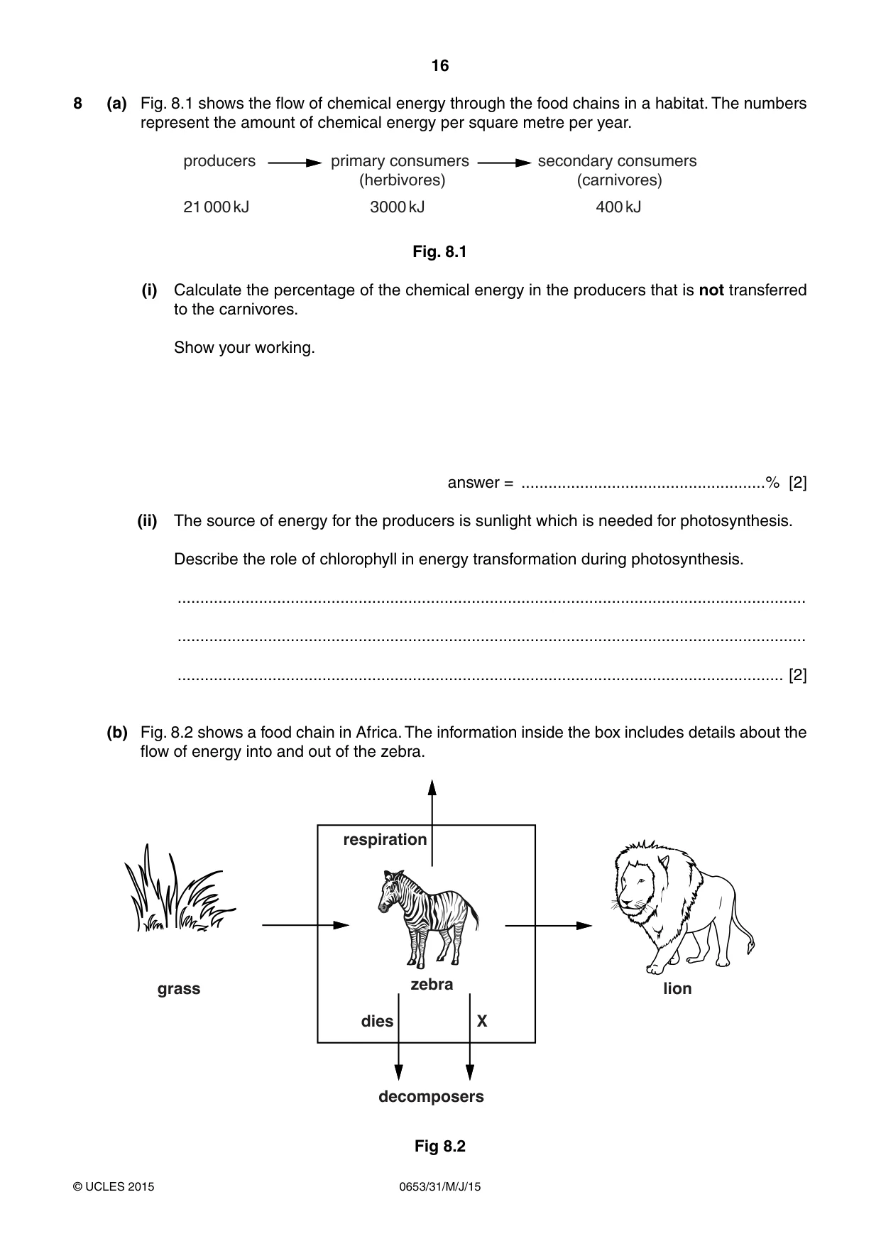 Cambridge IGCSE Science - Combined 0653 2015 May/June Paper 3 · Variant 1 question paper, page 16 of 20