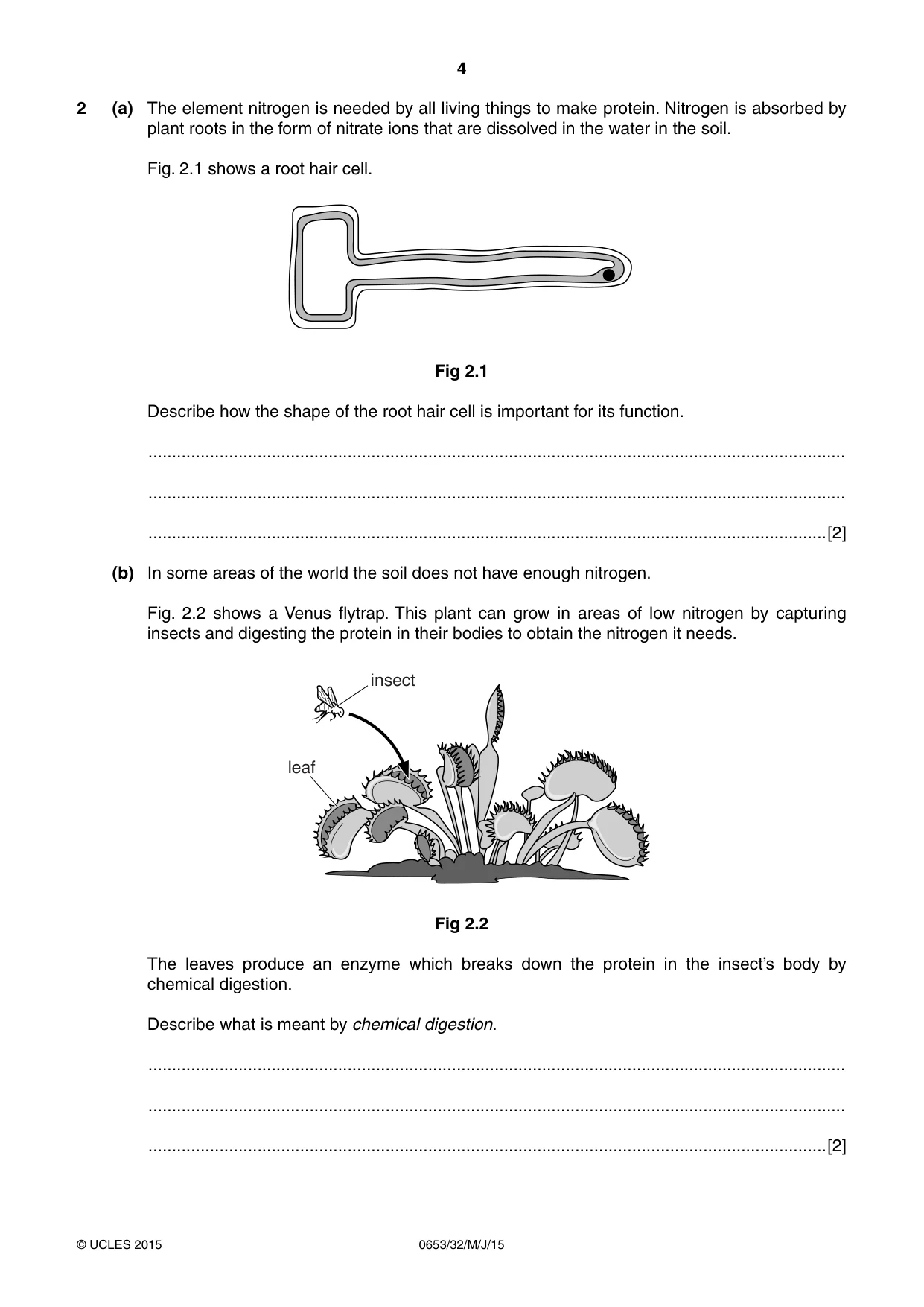 Cambridge IGCSE Science - Combined 0653 2015 May/June Paper 3 · Variant 2 question paper, page 4 of 24