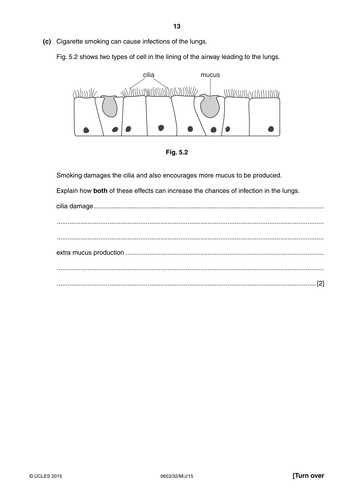 Cambridge IGCSE Science - Combined 0653 2015 May/June Paper 3 · Variant 2 question paper, page 13 of 24