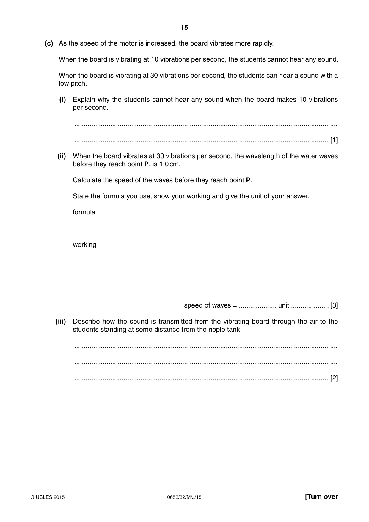 Cambridge IGCSE Science - Combined 0653 2015 May/June Paper 3 · Variant 2 question paper, page 15 of 24