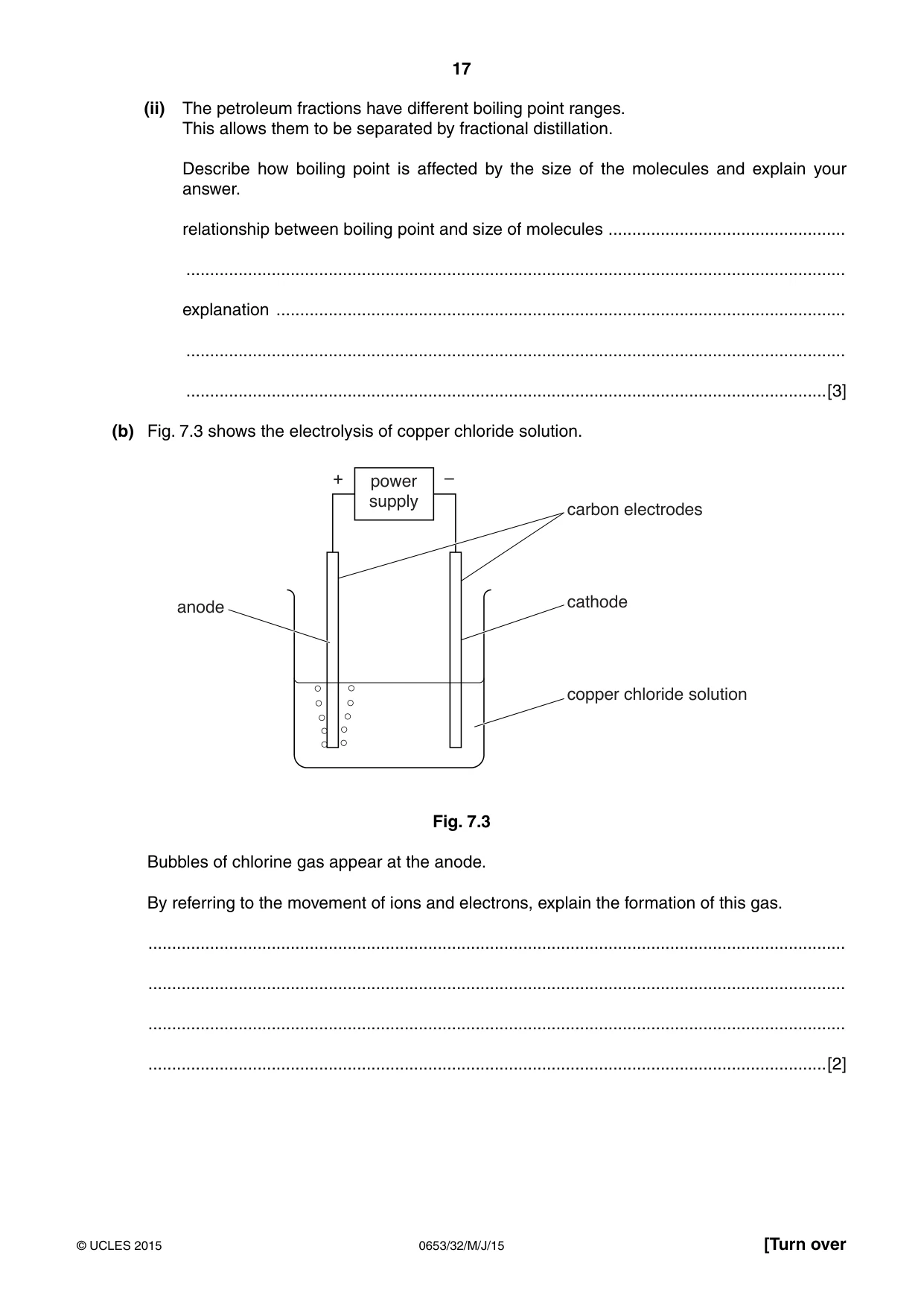 Cambridge IGCSE Science - Combined 0653 2015 May/June Paper 3 · Variant 2 question paper, page 17 of 24