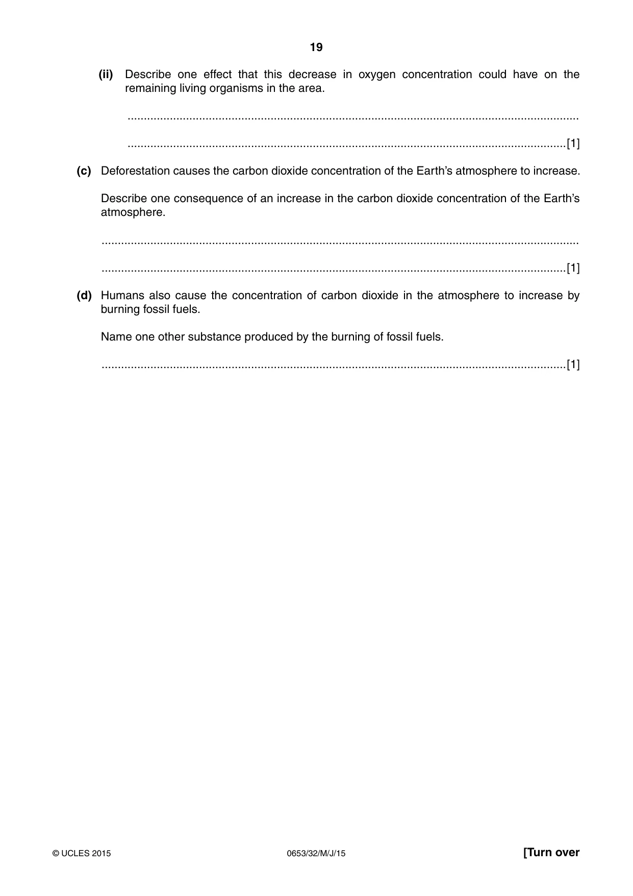 Cambridge IGCSE Science - Combined 0653 2015 May/June Paper 3 · Variant 2 question paper, page 19 of 24
