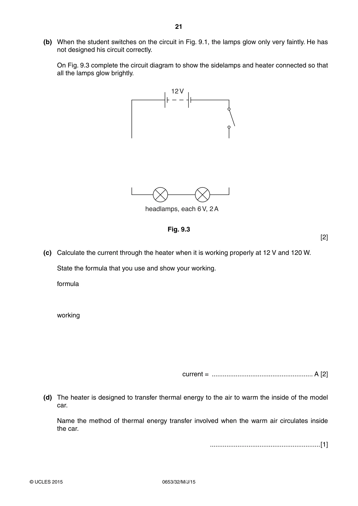 Cambridge IGCSE Science - Combined 0653 2015 May/June Paper 3 · Variant 2 question paper, page 21 of 24