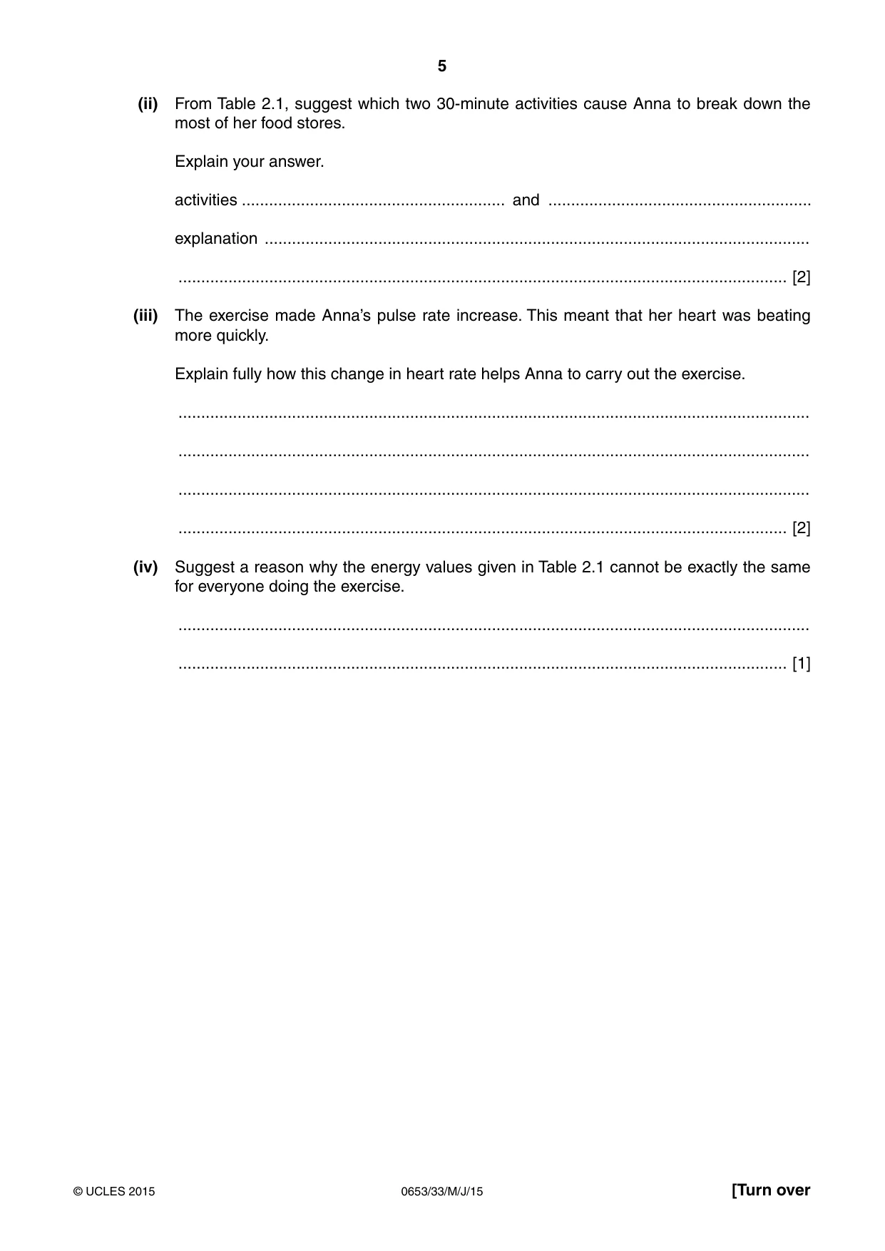 Cambridge IGCSE Science - Combined 0653 2015 May/June Paper 3 · Variant 3 question paper, page 5 of 20