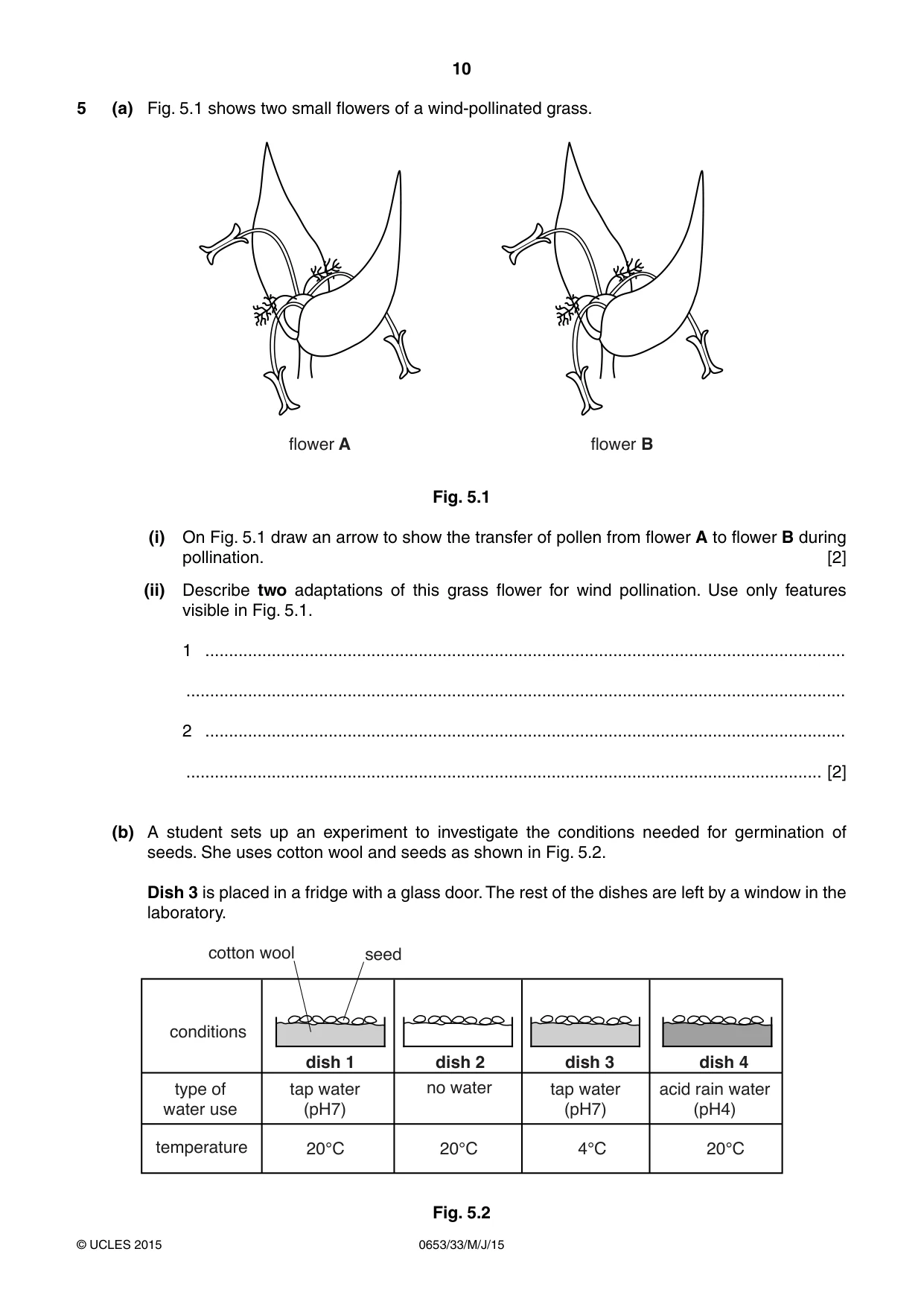 Cambridge IGCSE Science - Combined 0653 2015 May/June Paper 3 · Variant 3 question paper, page 10 of 20