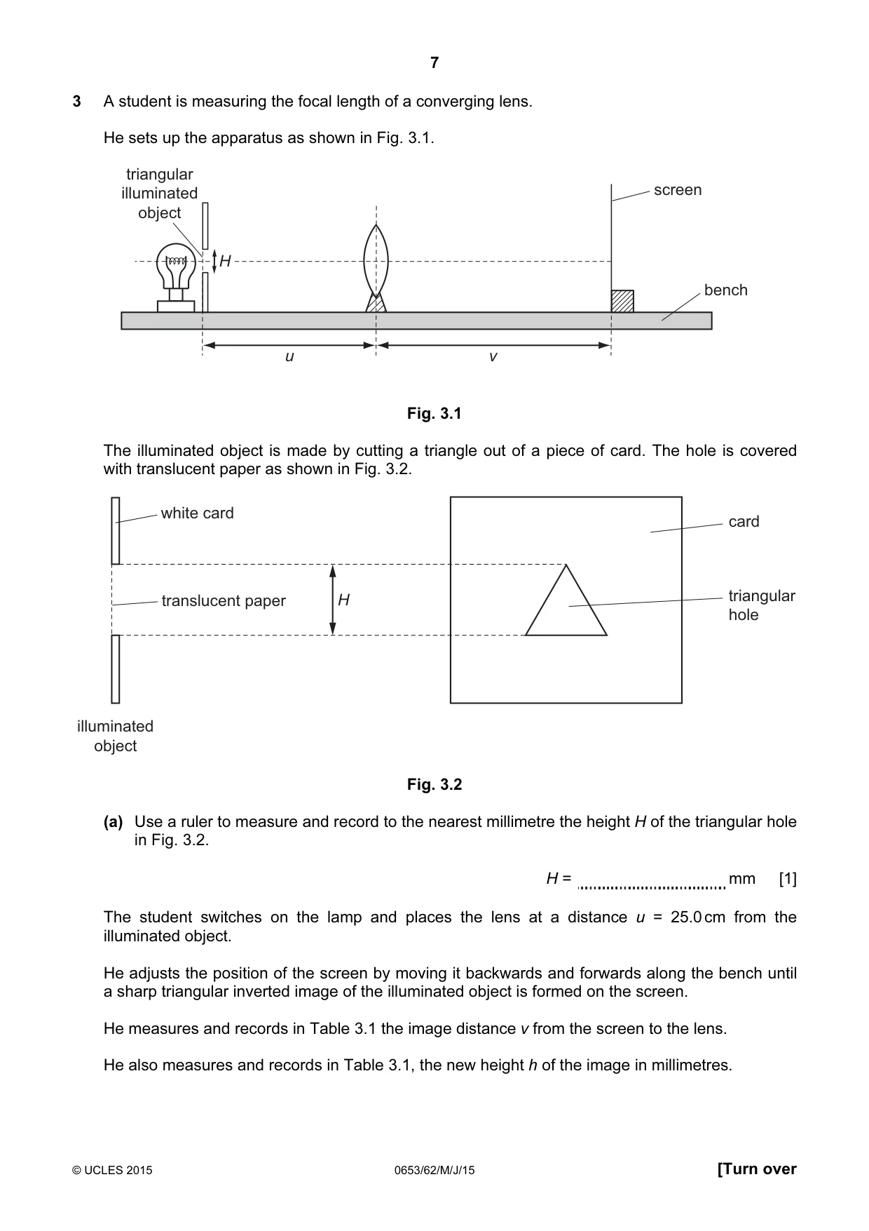 Cambridge IGCSE Science - Combined 0653 2015 May/June Paper 6 · Variant 2 question paper, page 7 of 20