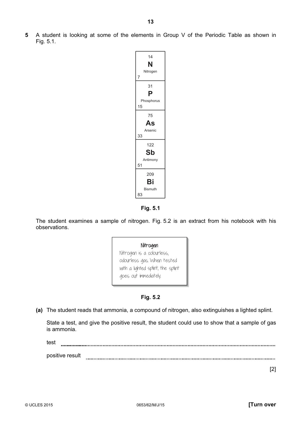 Cambridge IGCSE Science - Combined 0653 2015 May/June Paper 6 · Variant 2 question paper, page 13 of 20