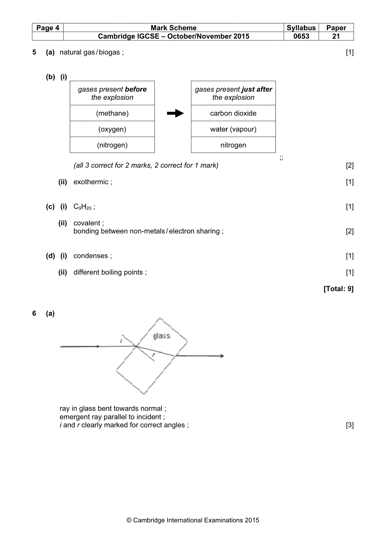 Mark scheme, page 4 of 7