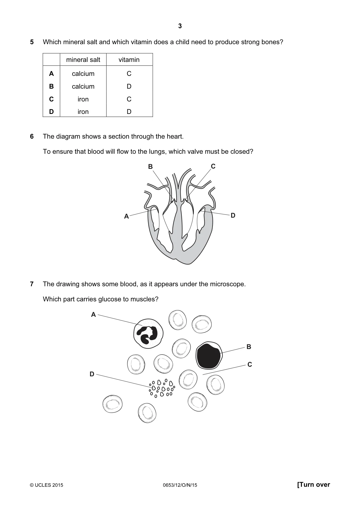 Cambridge IGCSE Science - Combined 0653 2015 Oct/Nov Paper 1 · Variant 2 question paper, page 3 of 16
