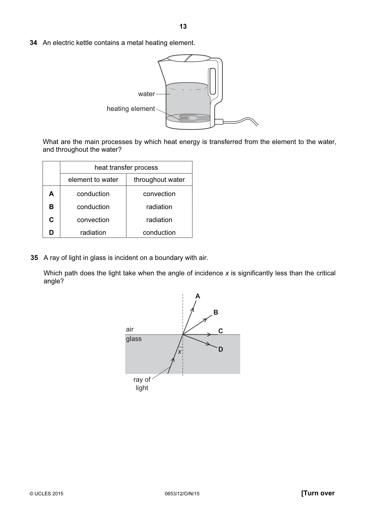 Cambridge IGCSE Science - Combined 0653 2015 Oct/Nov Paper 1 · Variant 2 question paper, page 13 of 16