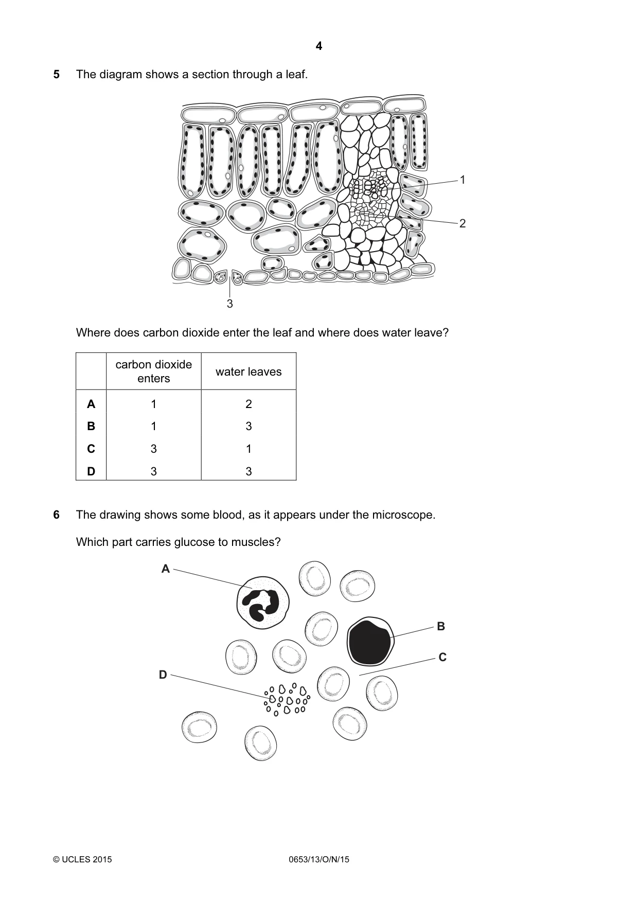 Cambridge IGCSE Science - Combined 0653 2015 Oct/Nov Paper 1 · Variant 3 question paper, page 4 of 20