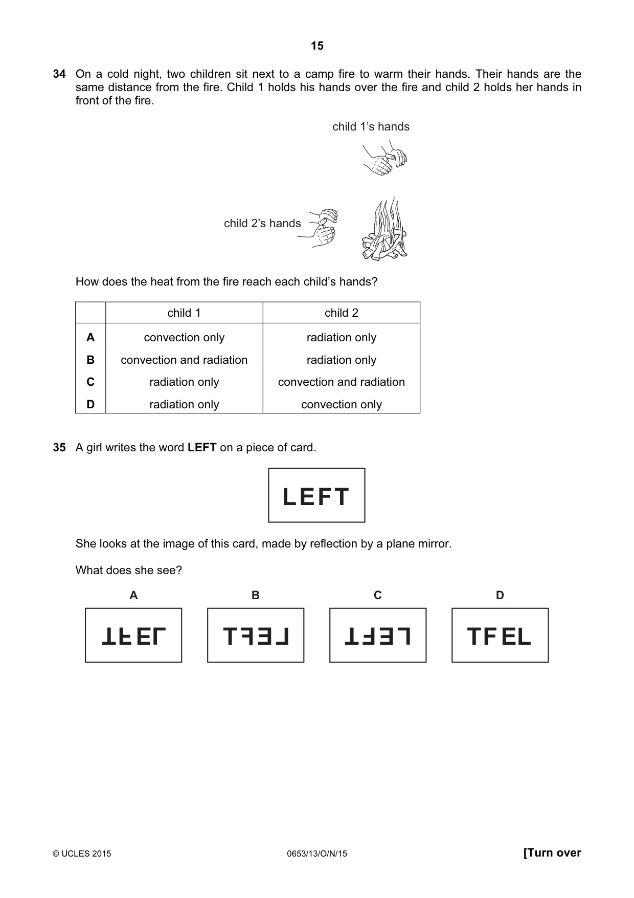 Cambridge IGCSE Science - Combined 0653 2015 Oct/Nov Paper 1 · Variant 3 question paper, page 15 of 20