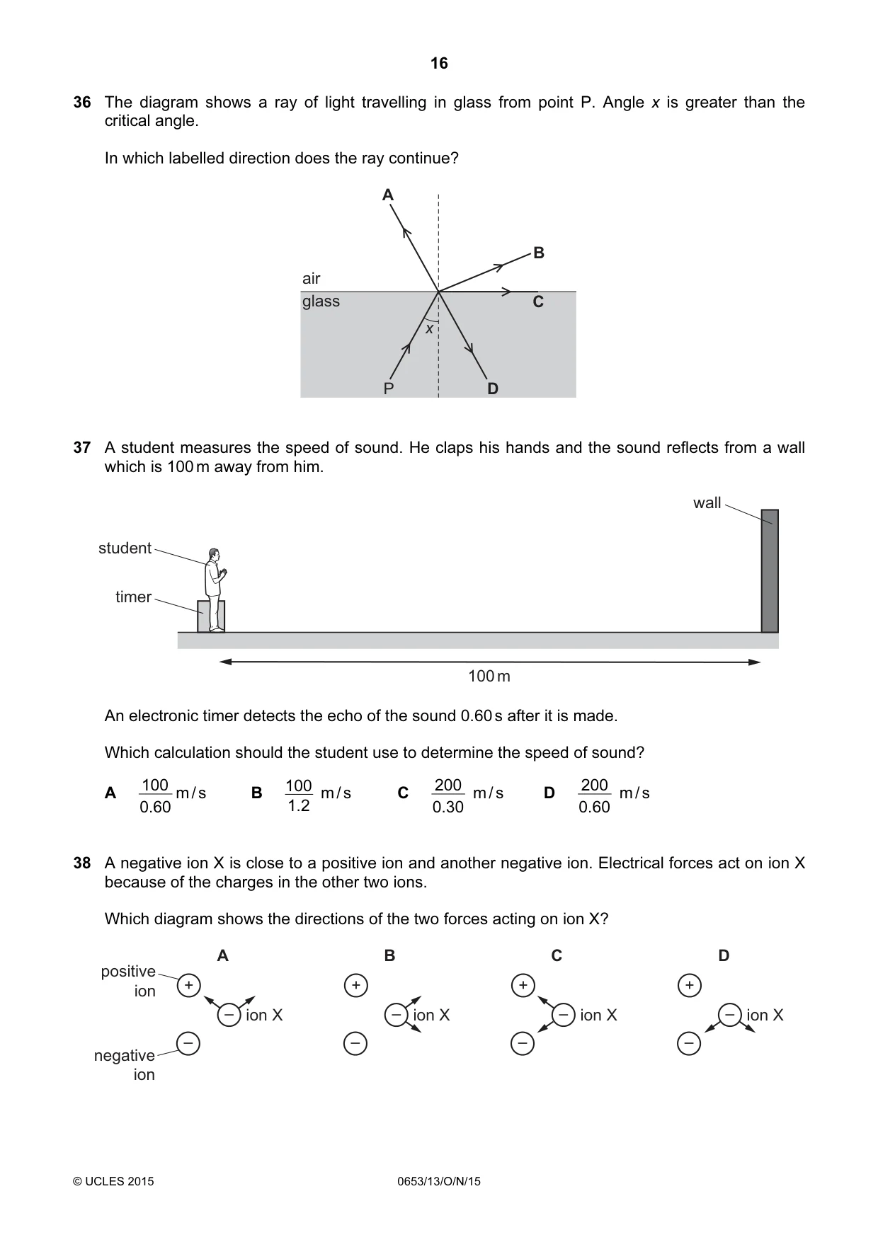Cambridge IGCSE Science - Combined 0653 2015 Oct/Nov Paper 1 · Variant 3 question paper, page 16 of 20