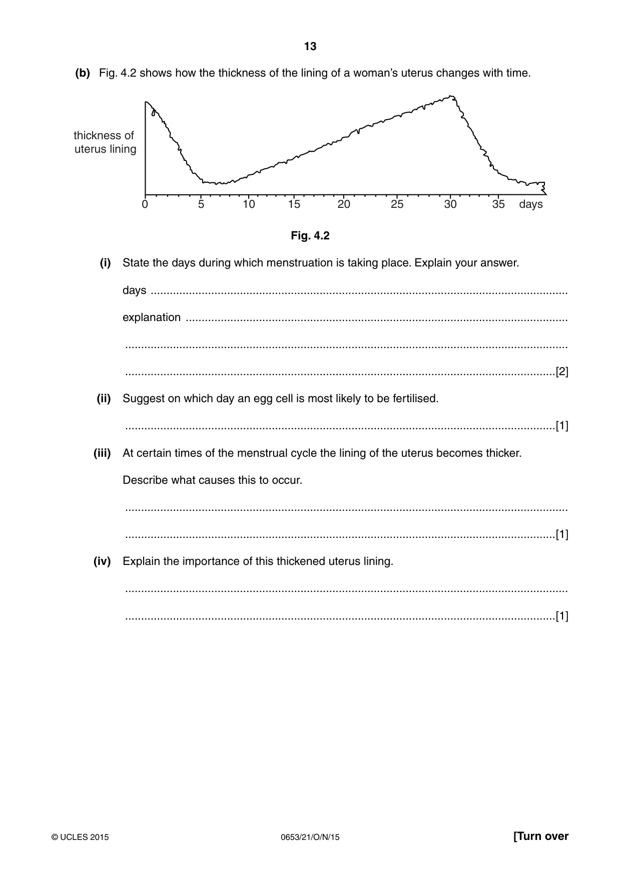 Cambridge IGCSE Science - Combined 0653 2015 Oct/Nov Paper 2 · Variant 1 question paper, page 13 of 24
