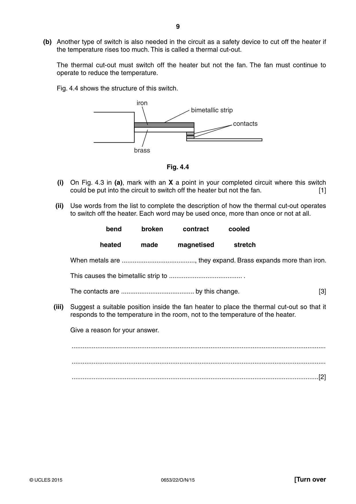 Cambridge IGCSE Science - Combined 0653 2015 Oct/Nov Paper 2 · Variant 2 question paper, page 9 of 24