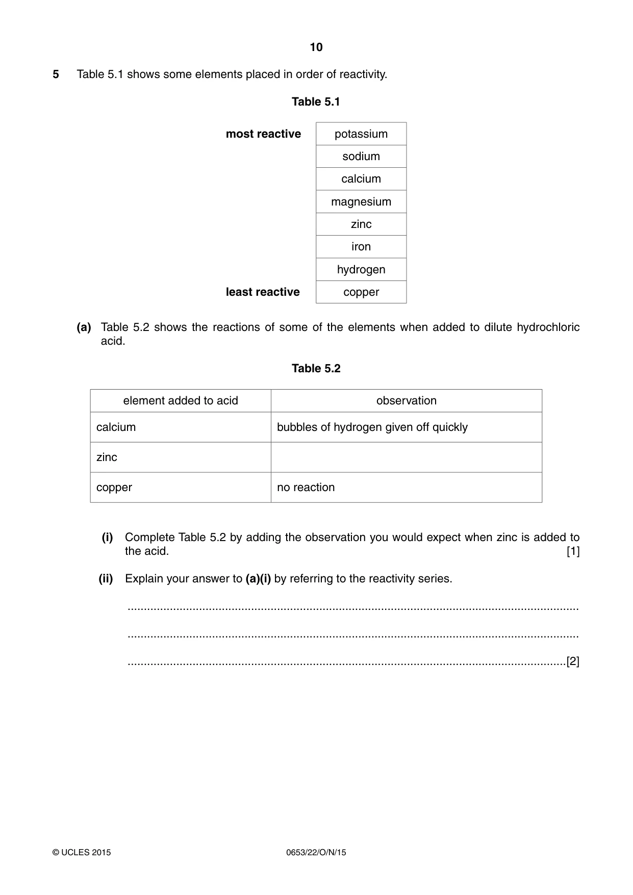 Cambridge IGCSE Science - Combined 0653 2015 Oct/Nov Paper 2 · Variant 2 question paper, page 10 of 24