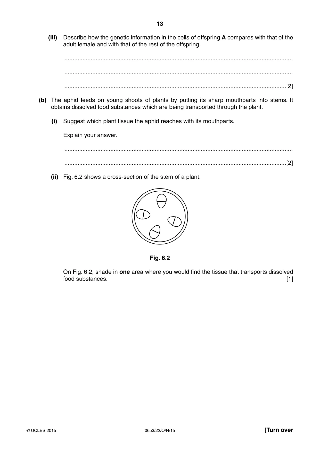 Cambridge IGCSE Science - Combined 0653 2015 Oct/Nov Paper 2 · Variant 2 question paper, page 13 of 24