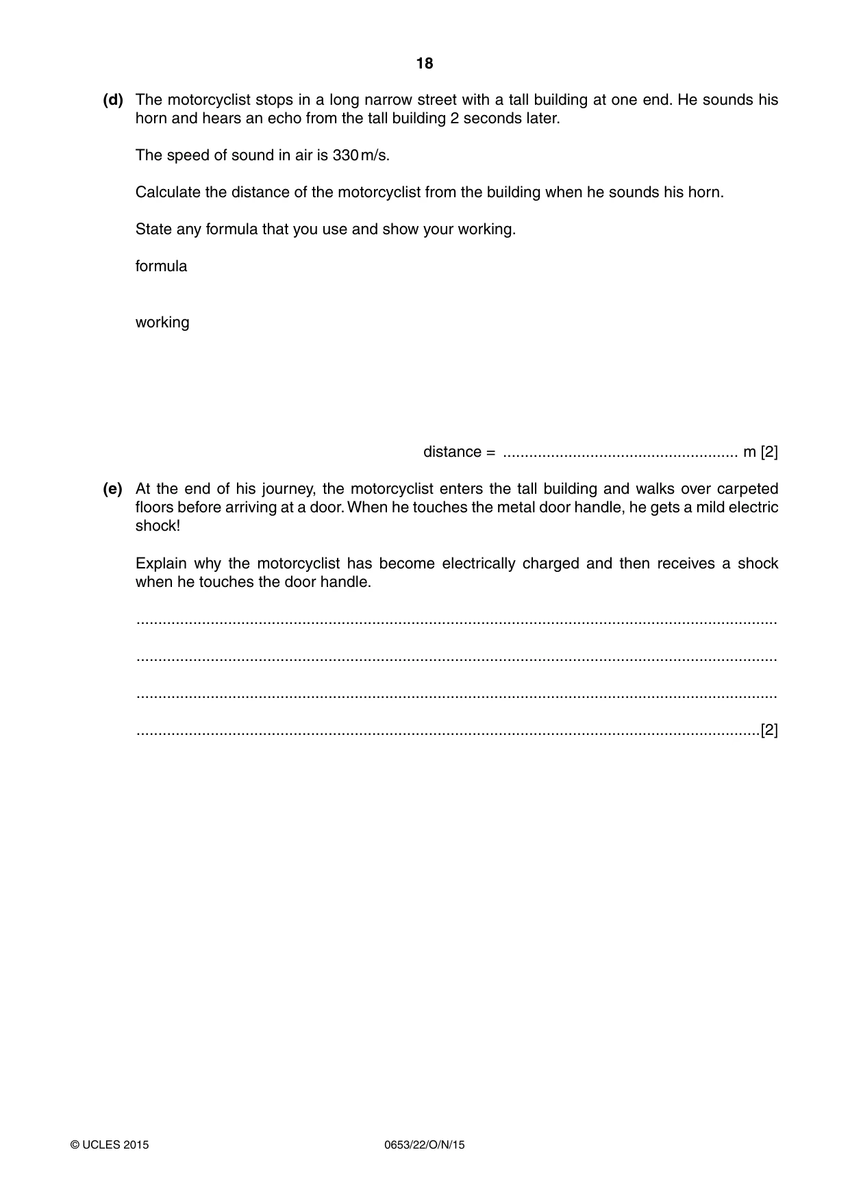 Cambridge IGCSE Science - Combined 0653 2015 Oct/Nov Paper 2 · Variant 2 question paper, page 18 of 24