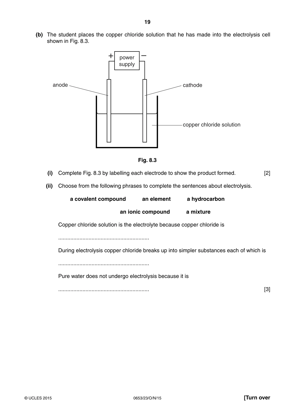 Cambridge IGCSE Science - Combined 0653 2015 Oct/Nov Paper 2 · Variant 3 question paper, page 19 of 24