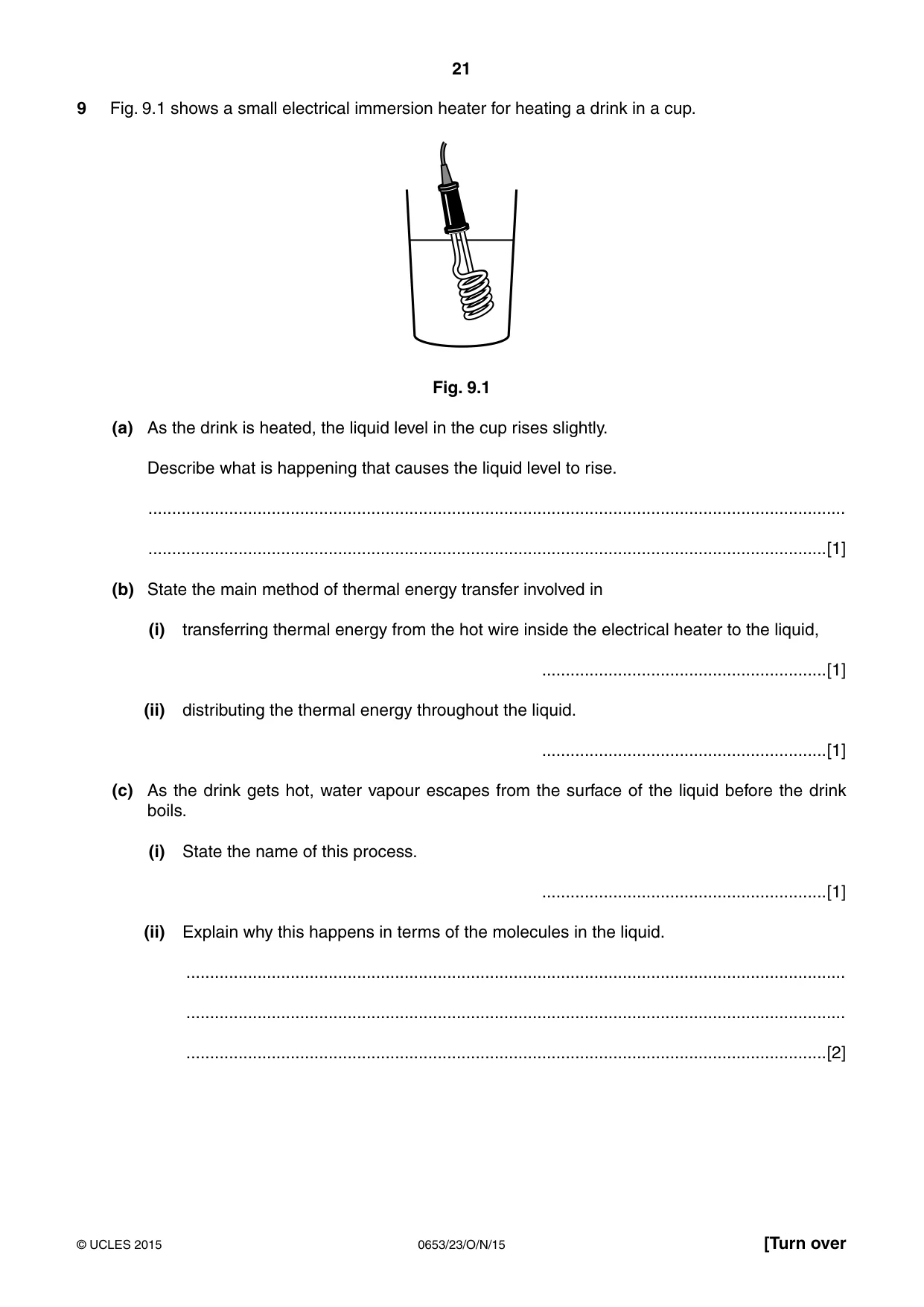 Cambridge IGCSE Science - Combined 0653 2015 Oct/Nov Paper 2 · Variant 3 question paper, page 21 of 24