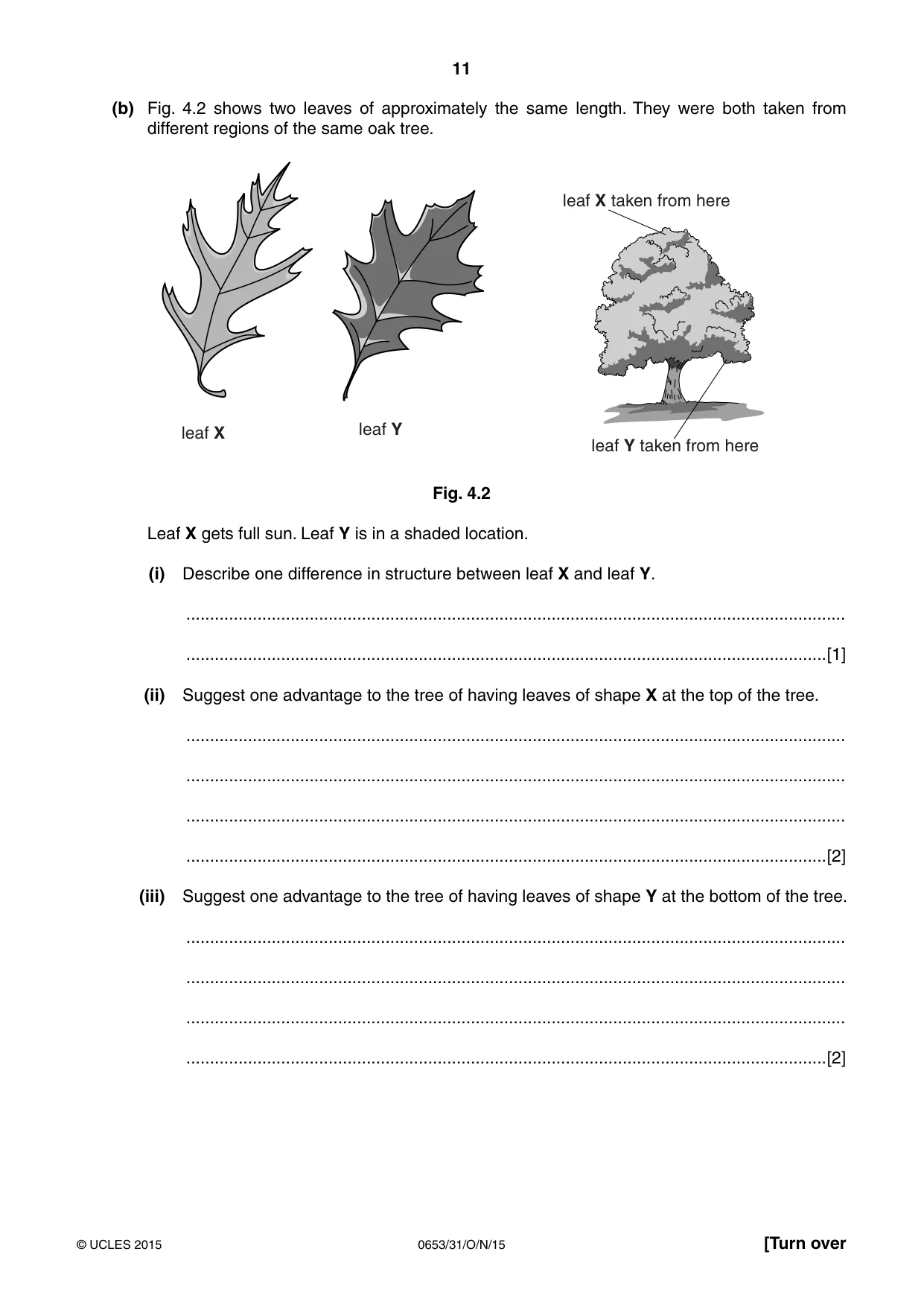 Cambridge IGCSE Science - Combined 0653 2015 Oct/Nov Paper 3 · Variant 1 question paper, page 11 of 24