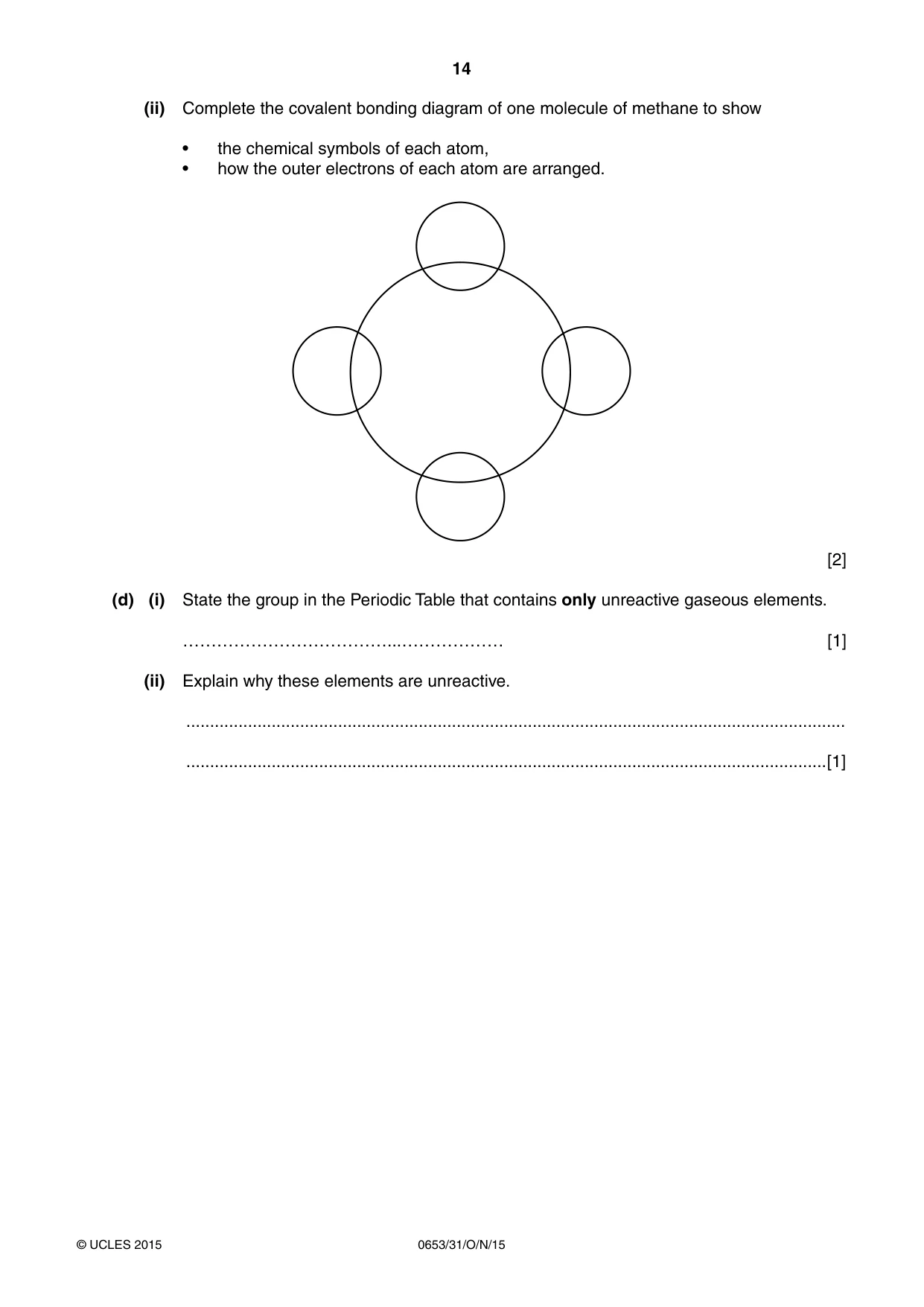 Cambridge IGCSE Science - Combined 0653 2015 Oct/Nov Paper 3 · Variant 1 question paper, page 14 of 24