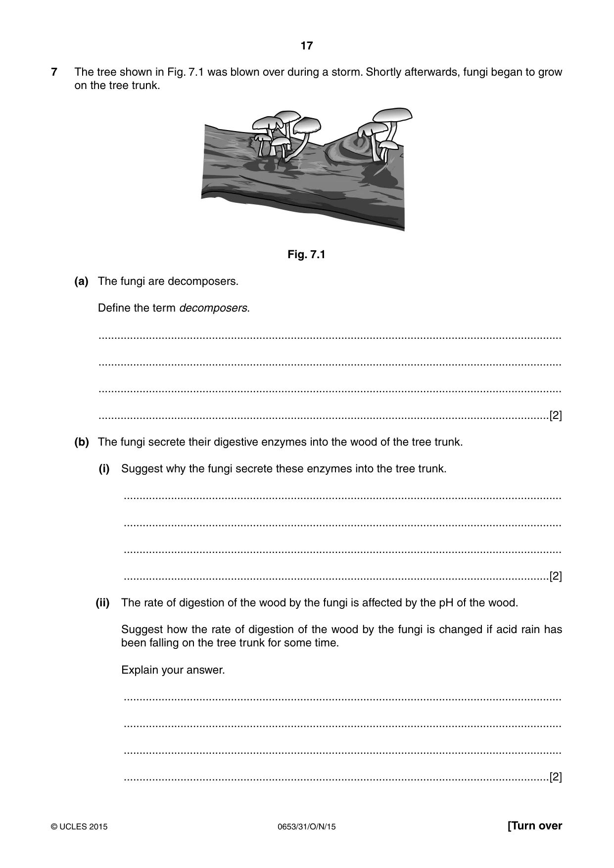 Cambridge IGCSE Science - Combined 0653 2015 Oct/Nov Paper 3 · Variant 1 question paper, page 17 of 24