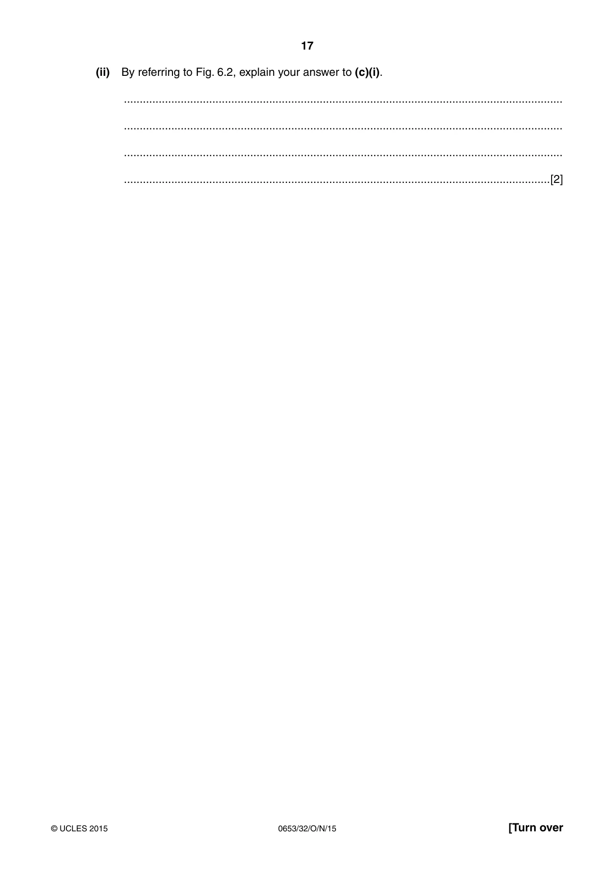 Cambridge IGCSE Science - Combined 0653 2015 Oct/Nov Paper 3 · Variant 2 question paper, page 17 of 24